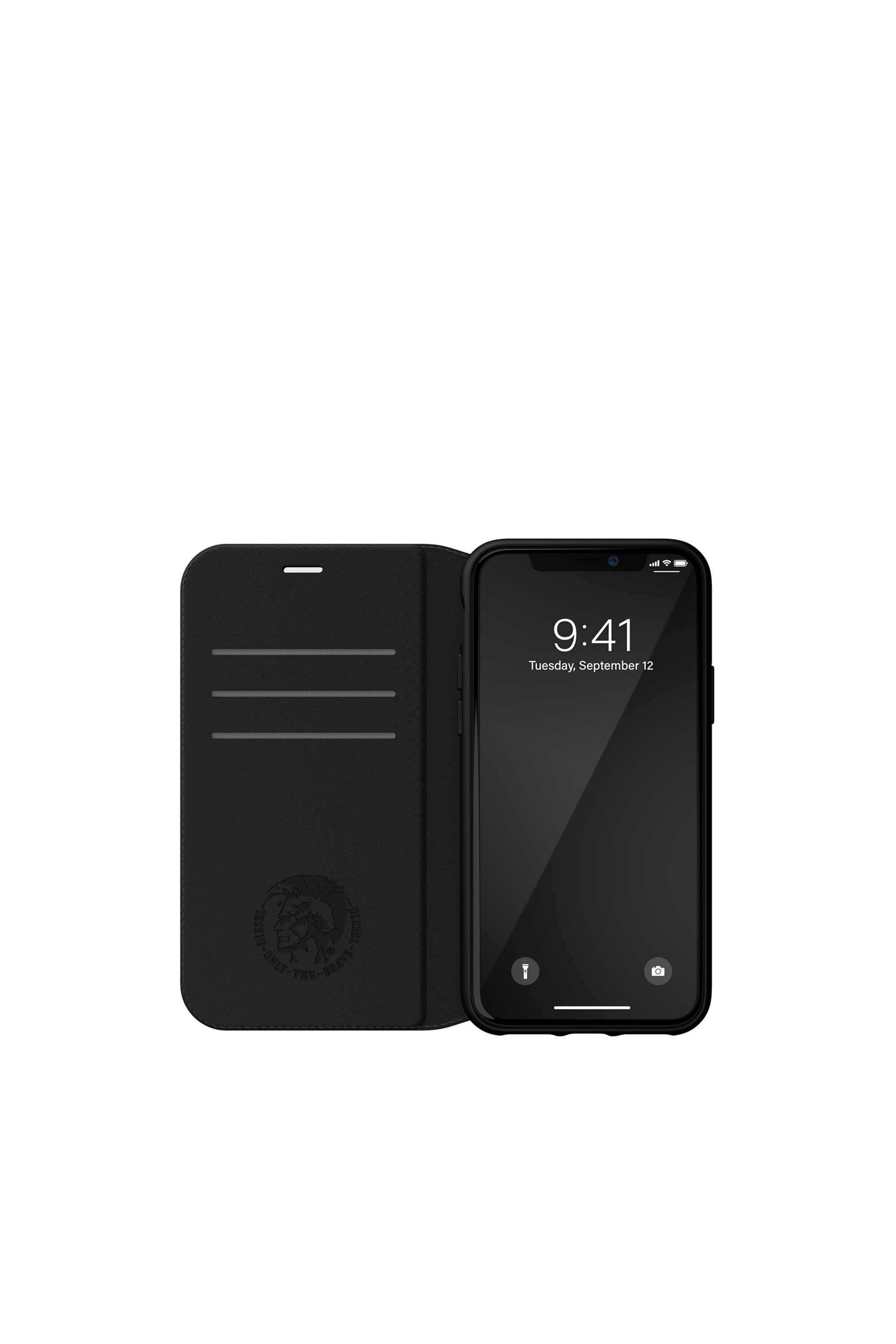 Diesel - 41973 BOOKLET CASE, Funda con tarjetero por iPhone 11 Unisex in Negro - 3
