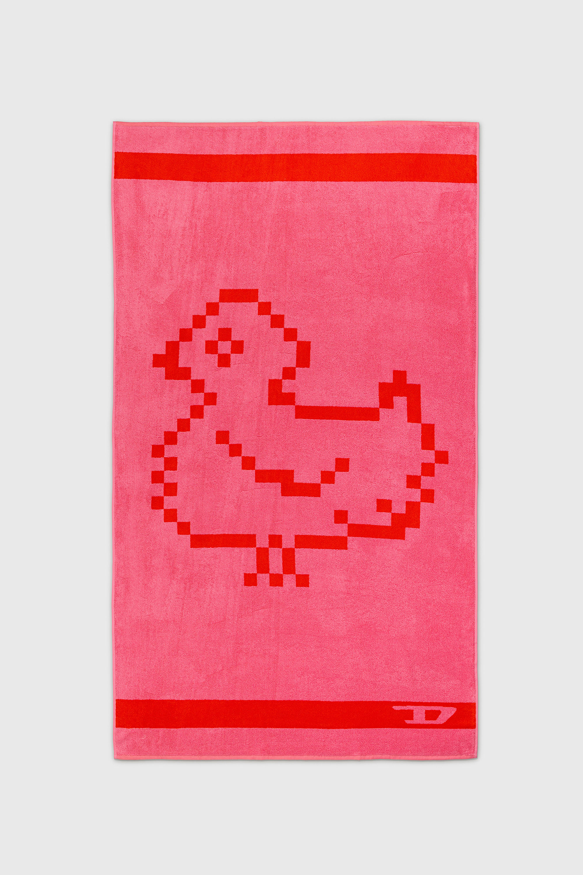 Diesel - 1018133  PIXEL TOYS 1 PINK/RED TOWEL, Toalla de rizo 100x180 cm Unisex in Rojo - 1