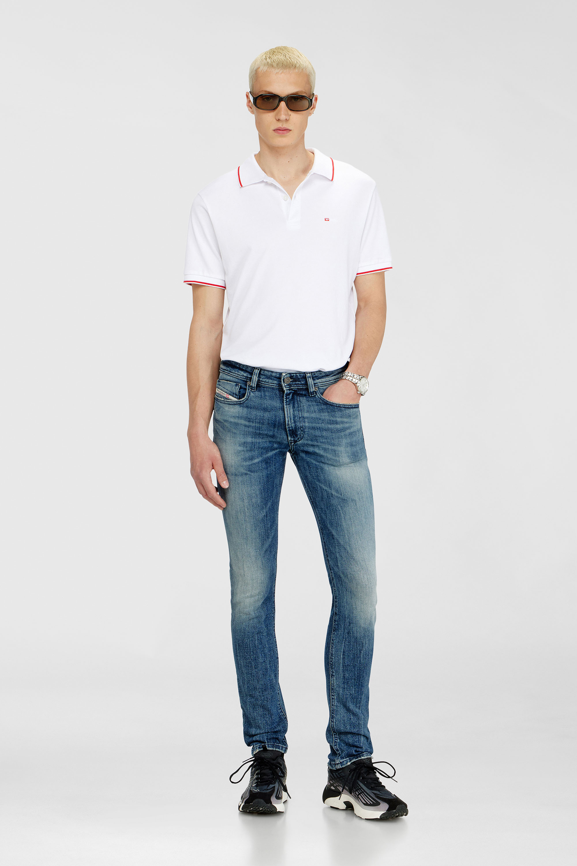 Diesel - Skinny Jeans 1979 Sleenker 0KBBE Hombre, Azul medio - 1