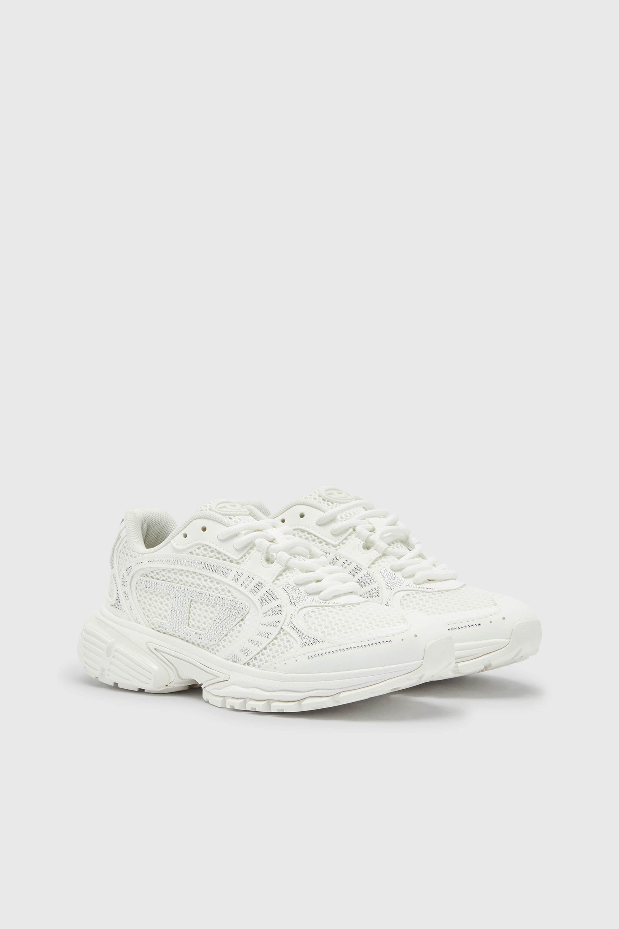Diesel - S-PRO-V-DENSE LOW W, S-Pro-V-Dense - Zapatillas de malla con cristales Mujer in Blanco - 2