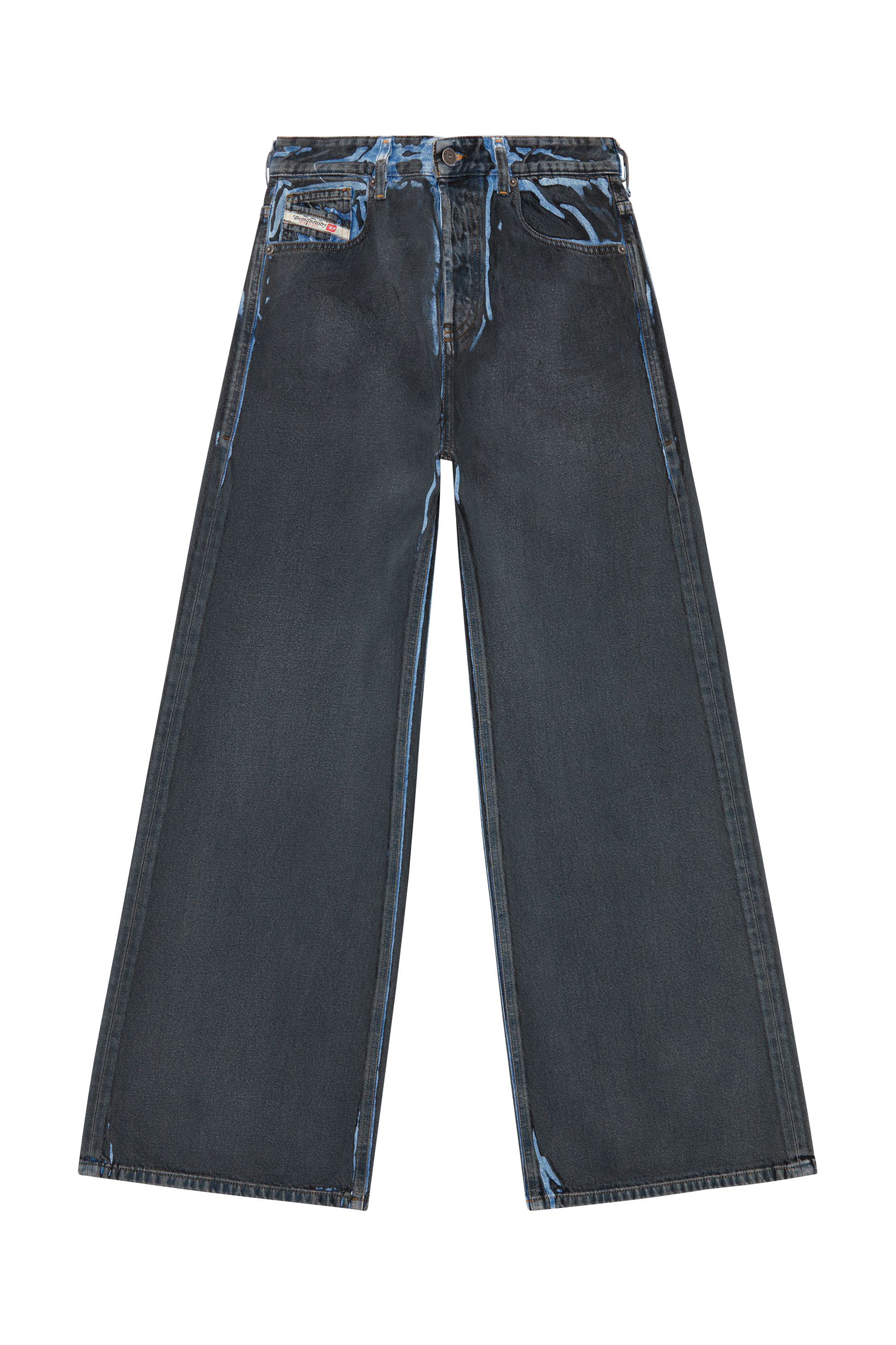 Diesel - Straight Jeans 1996 D-Sire 09I47, Negro/Gris oscuro - Image 3