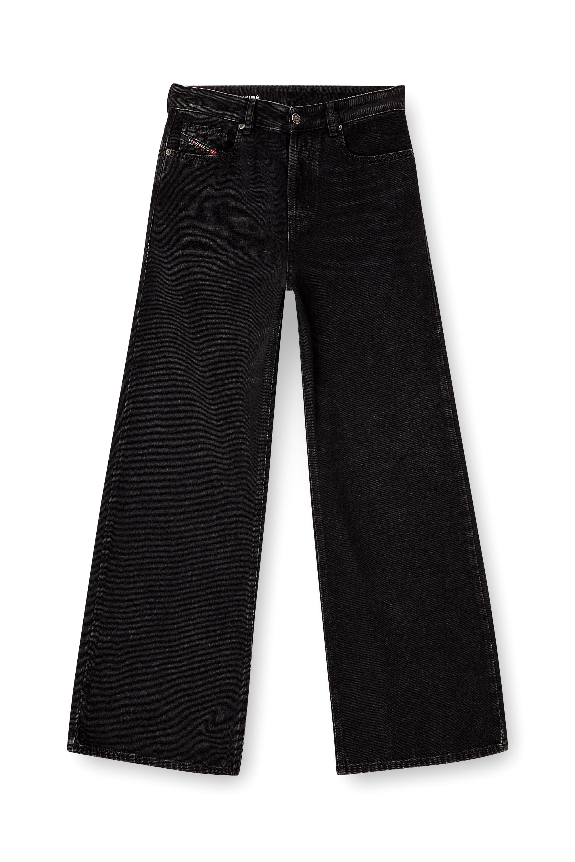 Diesel - Relaxed Jeans 1996 D-Sire 09P09 Mujer, Negro/Gris oscuro - 2