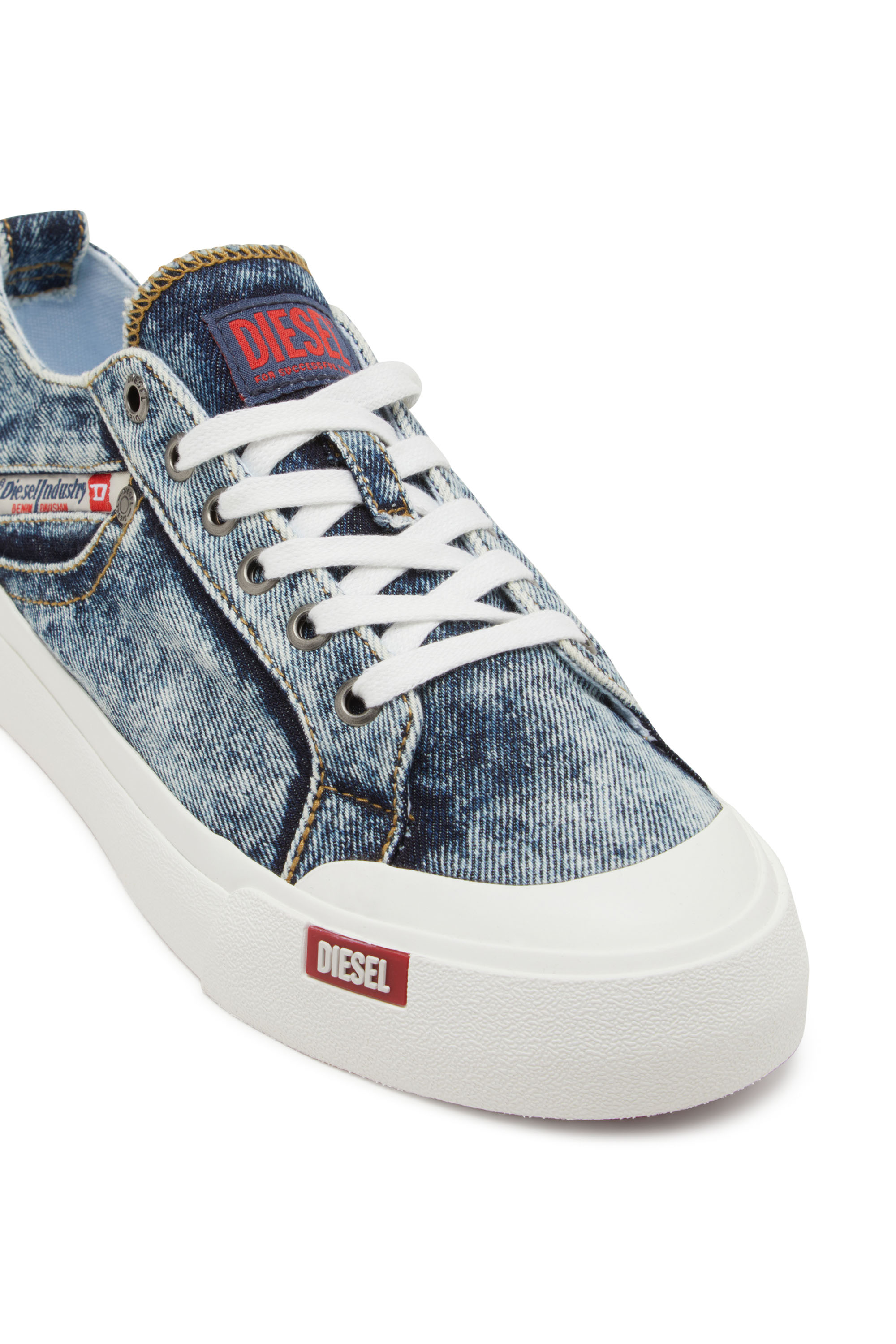 Diesel - S-ATHOS NMD LOW, S-Athos-Deportivas de denim con detalle de bolsillo Hombre in Azul marino - 5