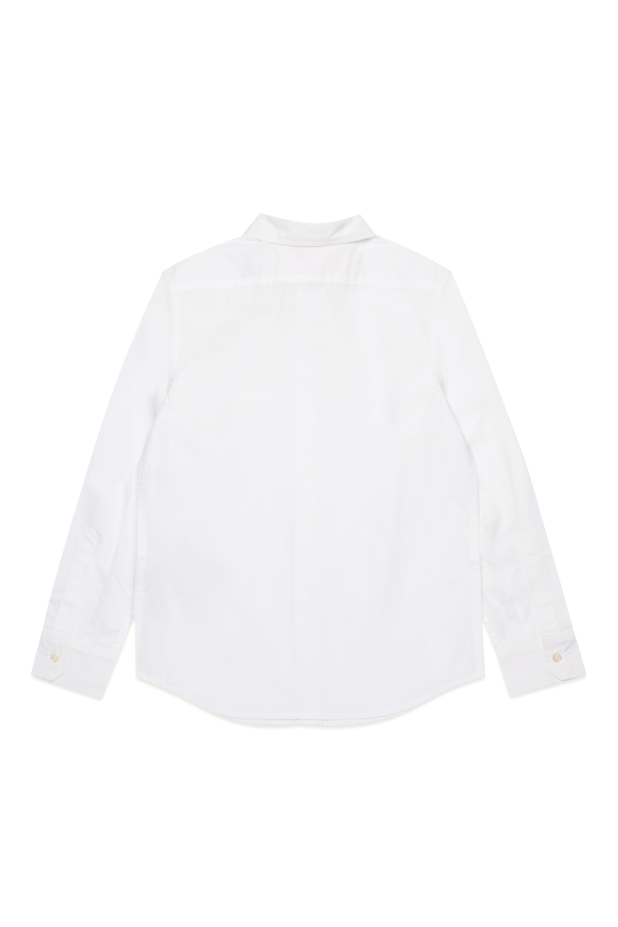 Diesel - CPINGO, Man's Long-sleeve shirt with Oval D embroidery in White - 2