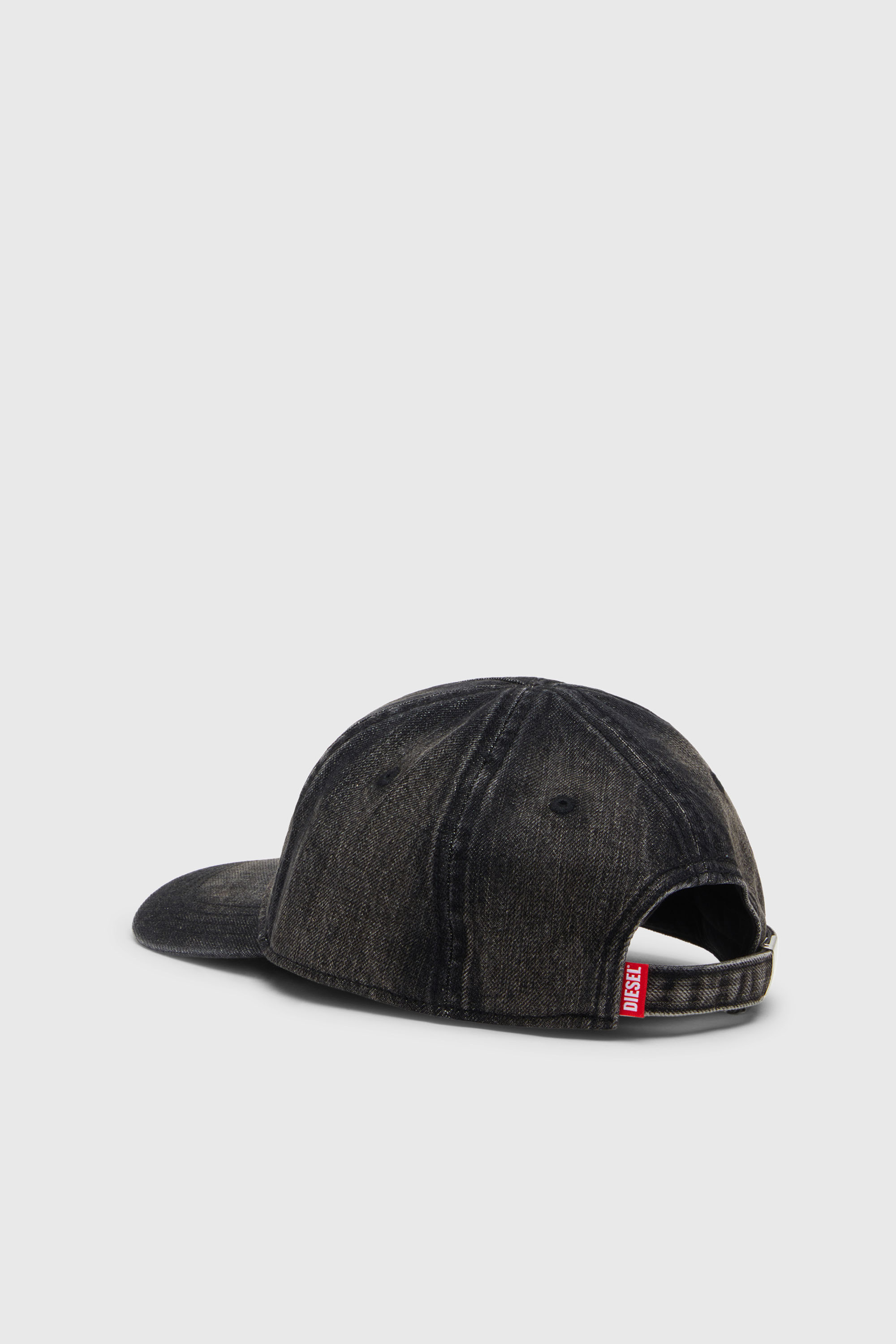 Diesel - C-ENIC, Gorra vaquera con detalles deshilachados y logotipo bordado. Hombre in Negro - 2