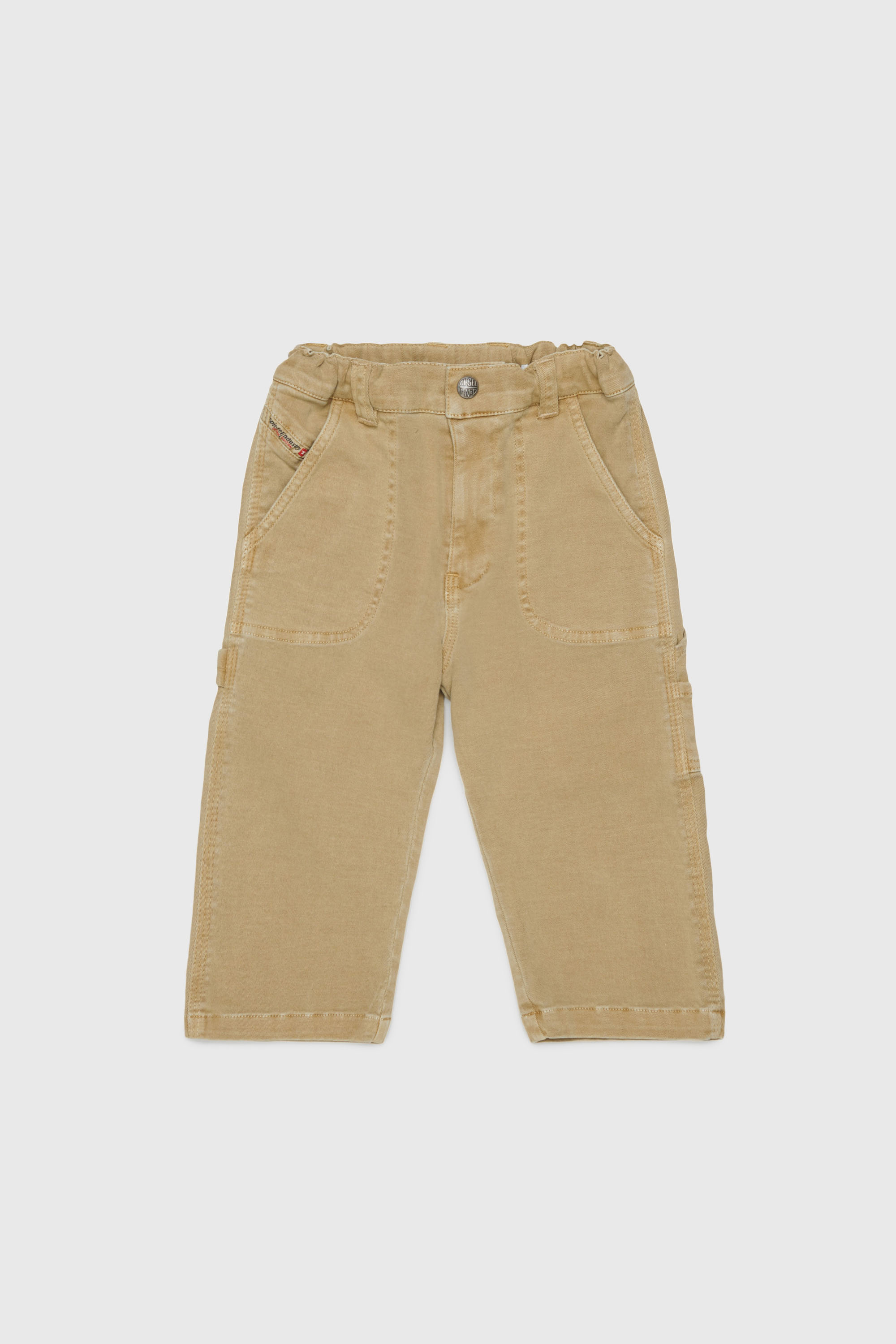 Diesel - PELINIB, Pantal&oacute;n estilo workwear en algod&oacute;n stretch Hombre in Marr&oacute;n - 1