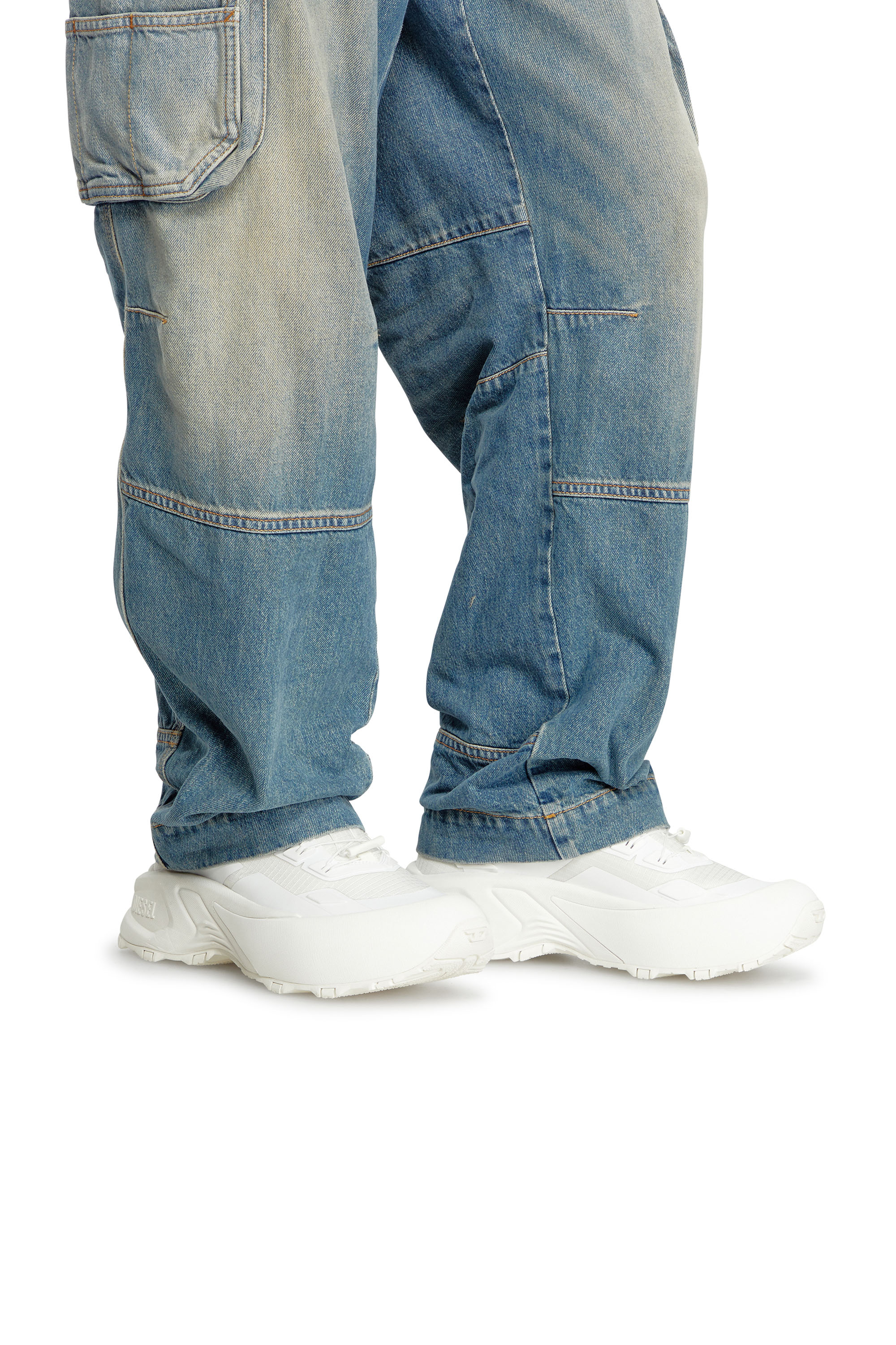 D-CAGE RUNNER, Blanco Diesel - D-CAGE RUNNER, D-Cage Runner-Deportivas de ripstop con ribetes de poliuretano termoplástico Hombre in Blanco - 7