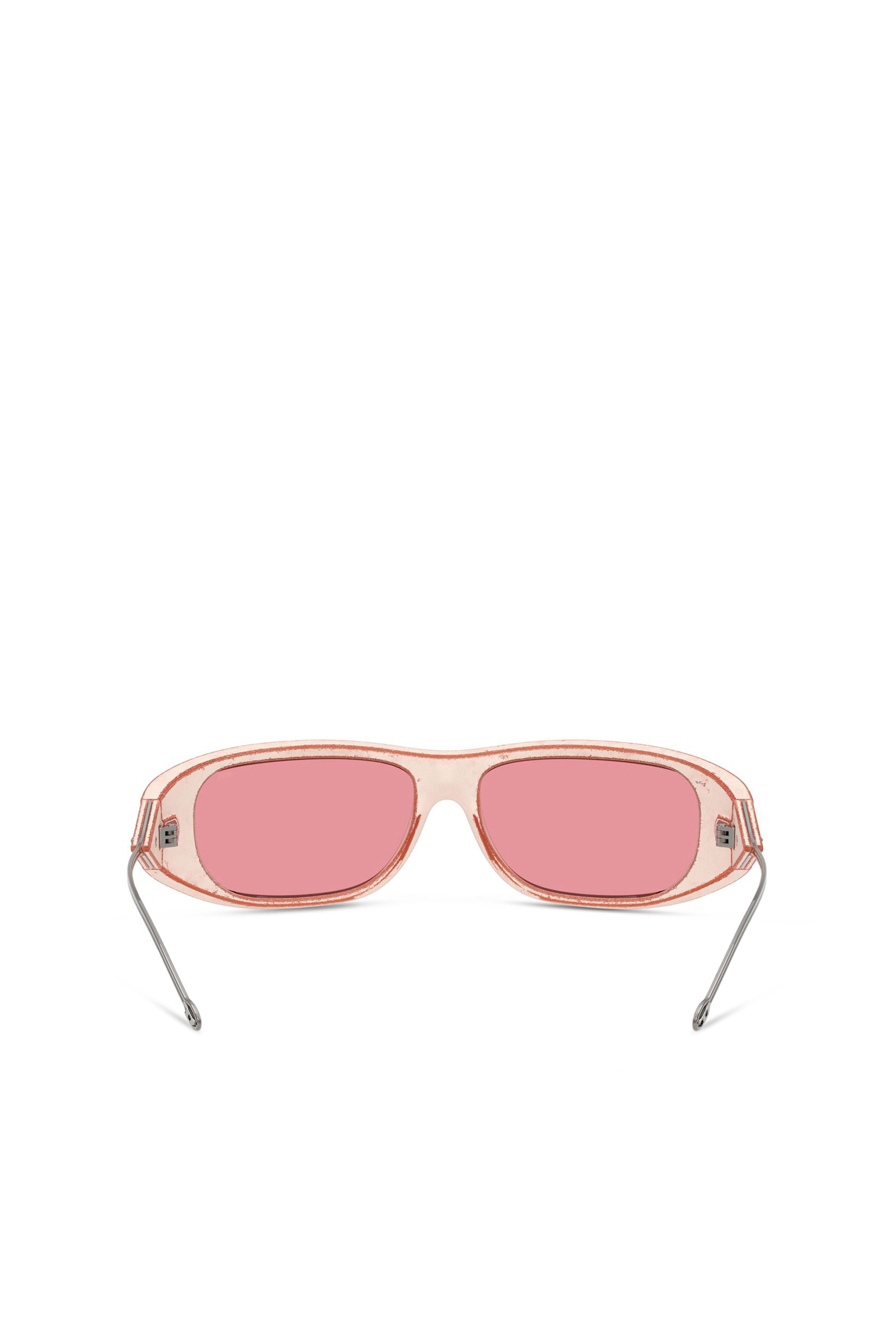 Diesel - 0DL3001 SIZE 61, Unisex's Wraparound style sunglasses in Pink - 3