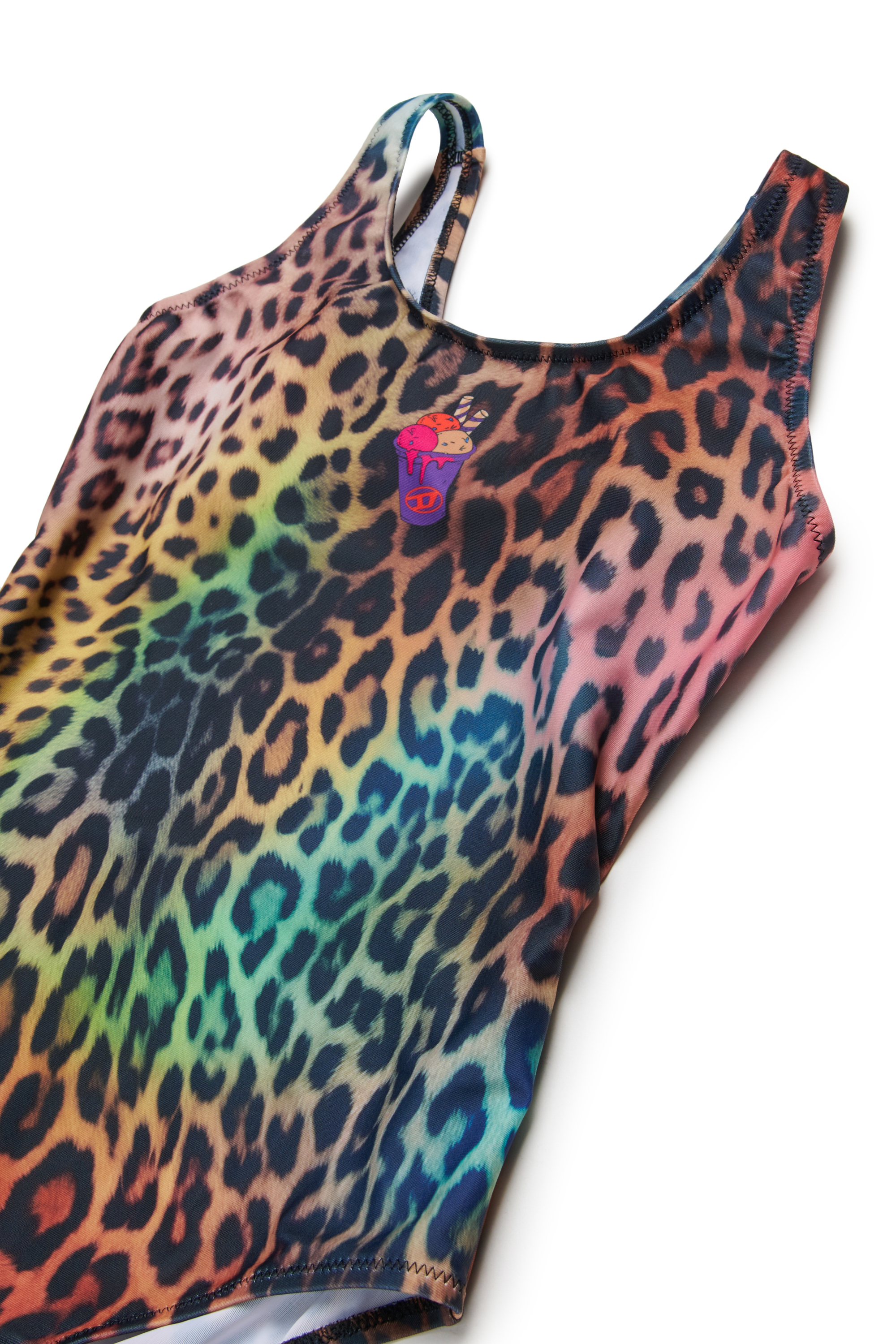 Diesel - MILEOPY, Ba&ntilde;ador con estampado animal multicolor Mujer in Multicolor - 3