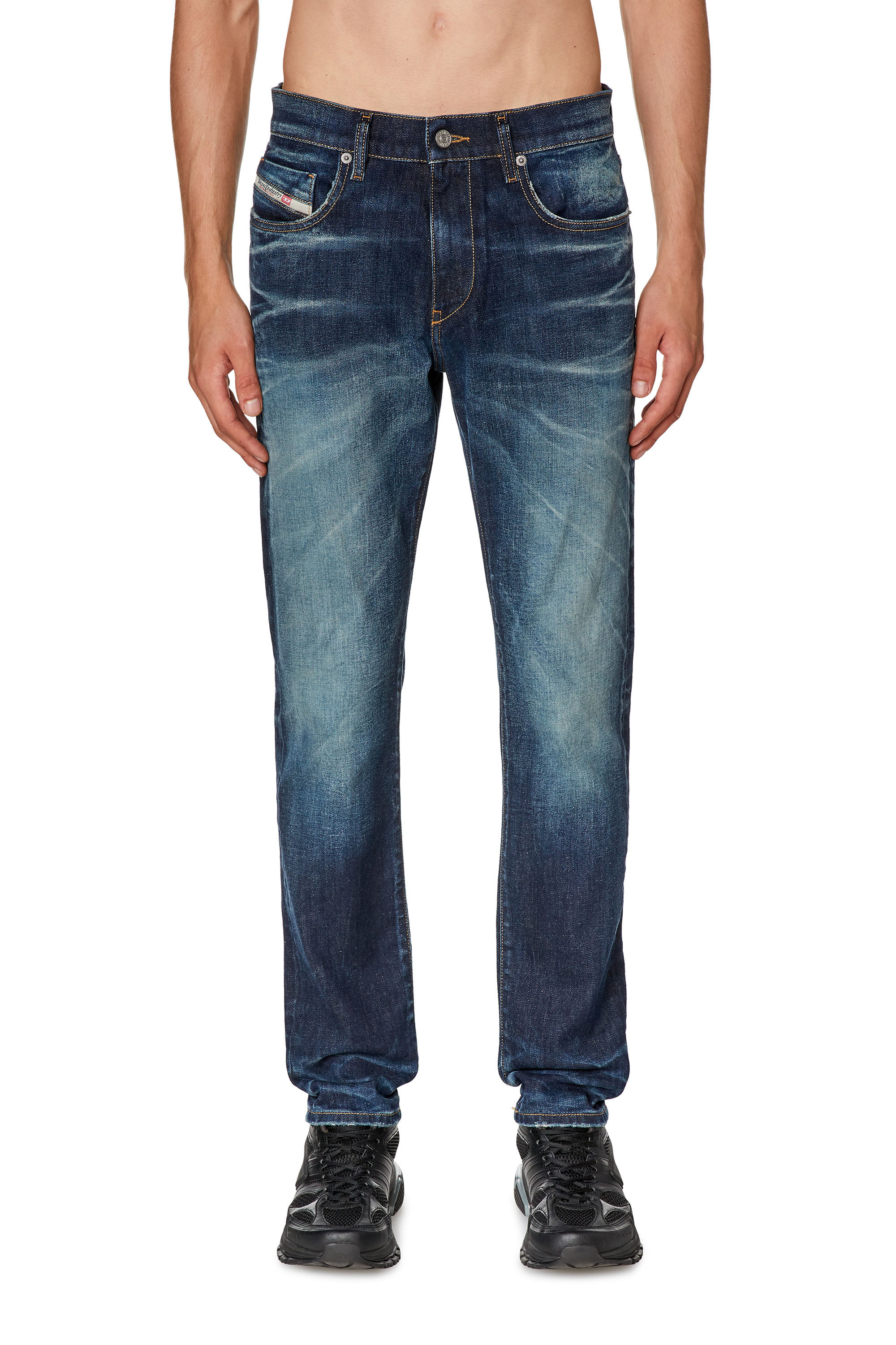 Diesel - Slim Jeans 2019 D-Strukt 09G29, Azul Oscuro - Image 1