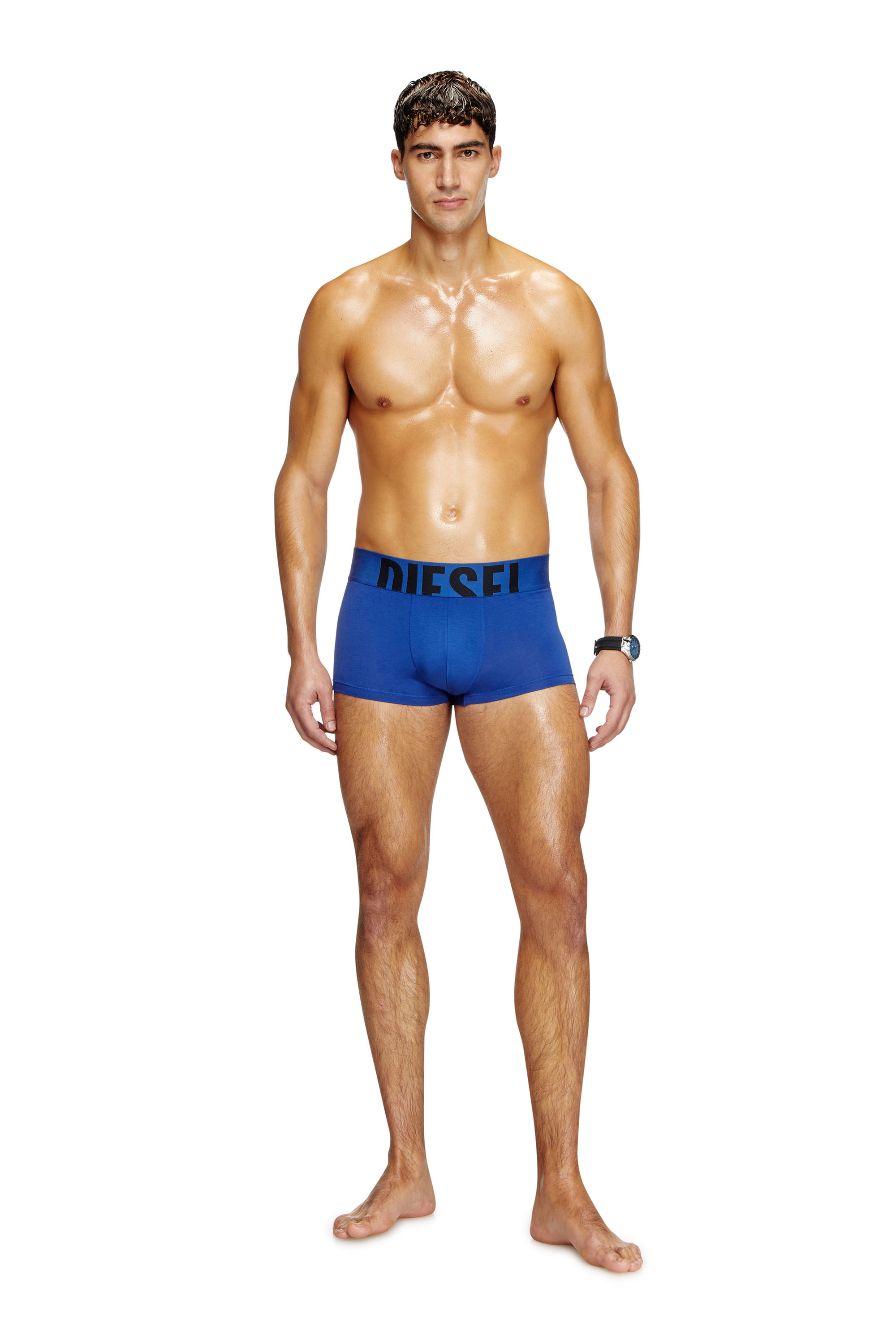 Diesel - DAMIEN-D-POP-55, B&oacute;xers ajustados con logotipo recortado Hombre in Azul marino - 2