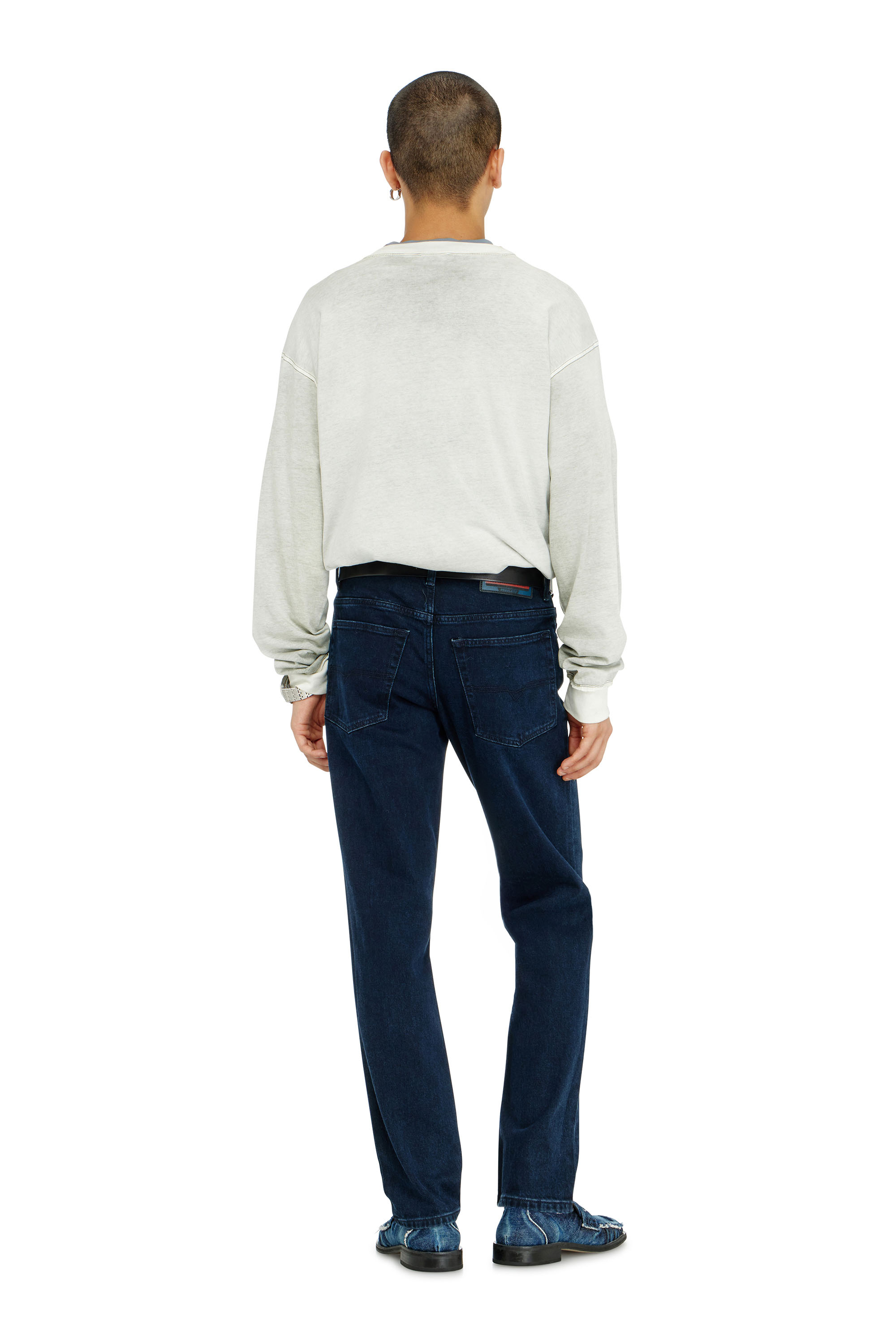 Diesel - Regular Jeans 2023 D-Finitive 0KBBJ Hombre, Azul Oscuro - 4