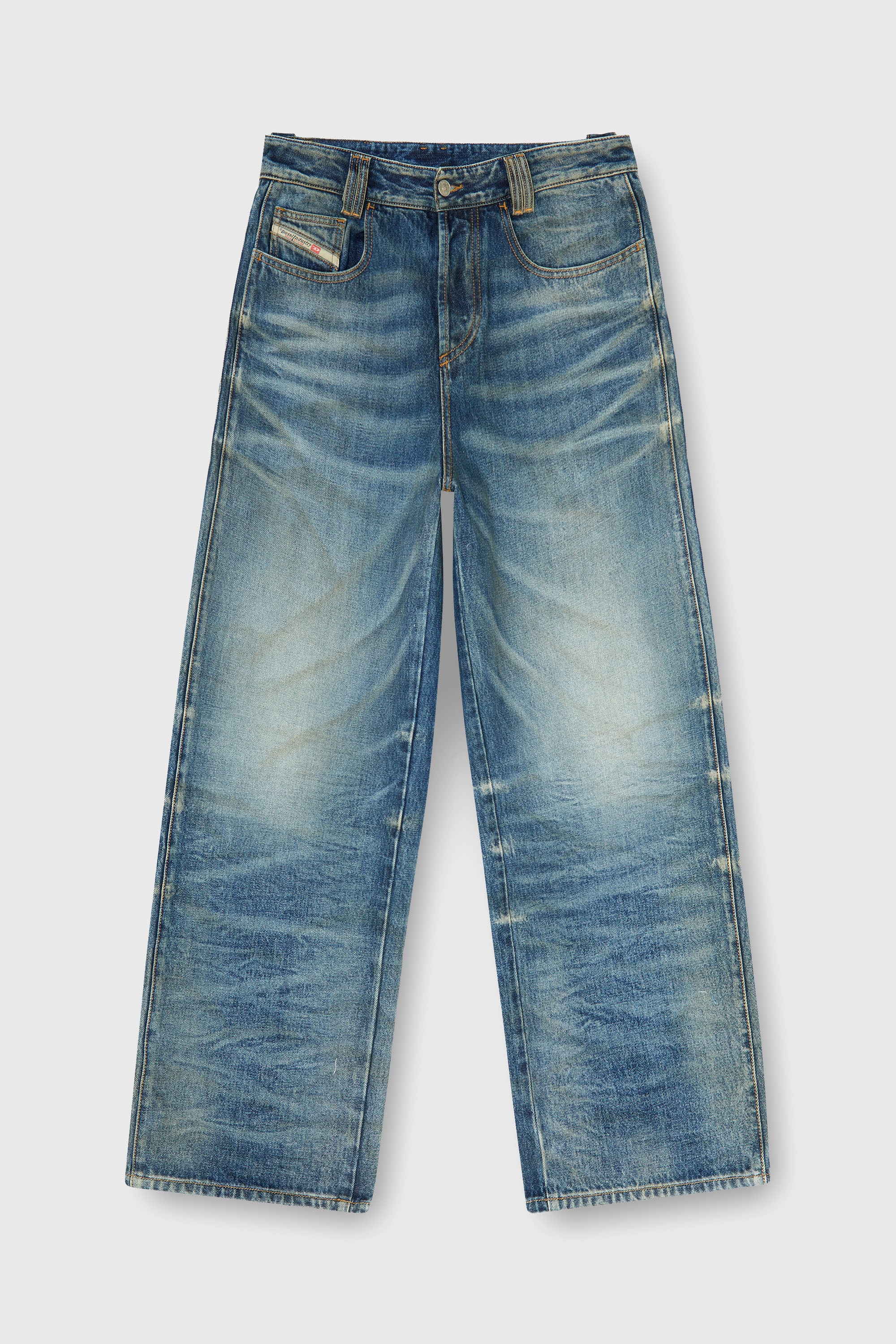 Diesel - Relaxed Jeans 1982 D-Hakou 007GC Unisex, Azul medio - 2