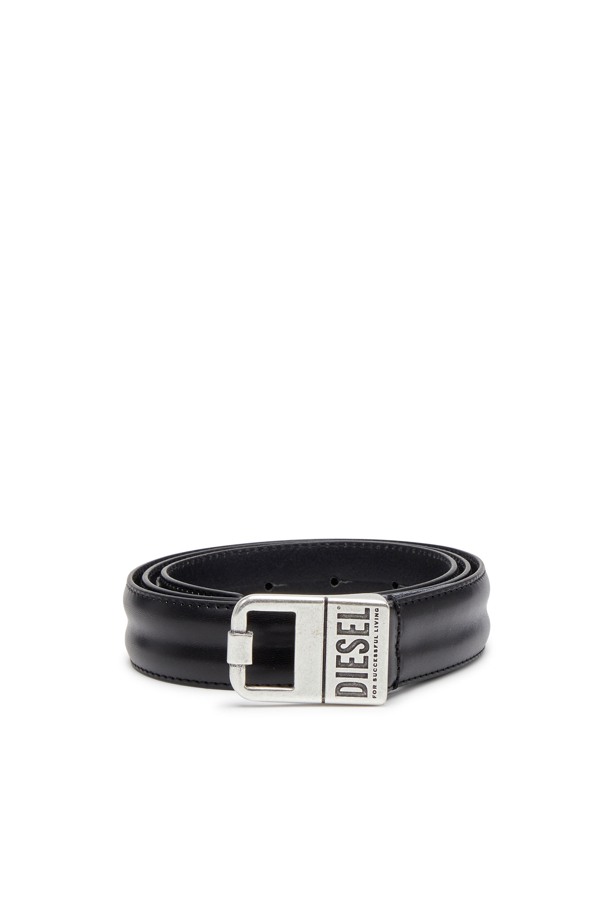 Diesel - B-SQUARE, Cinturón 3 cm de piel Hombre in Negro - 1