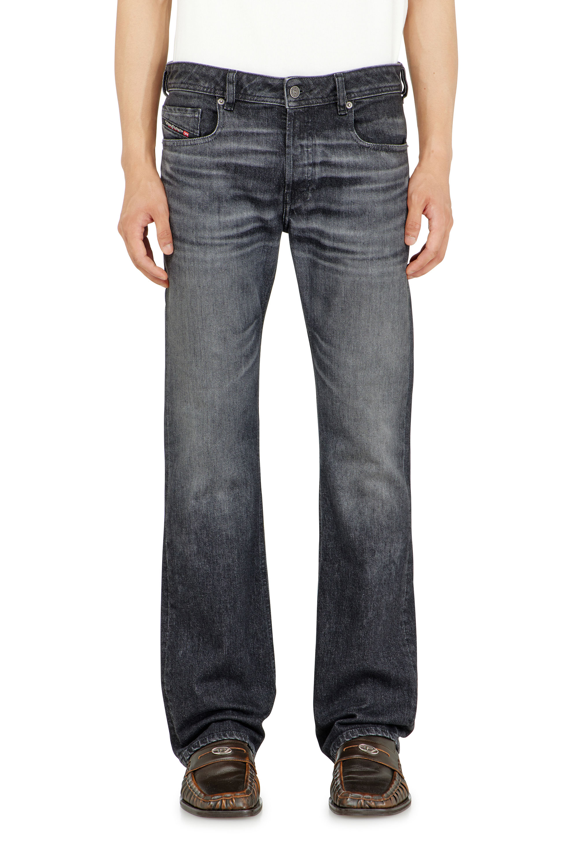 Diesel - Bootcut Jeans 2007 Zatiny 09N48 Hombre, Negro/Gris oscuro - 4