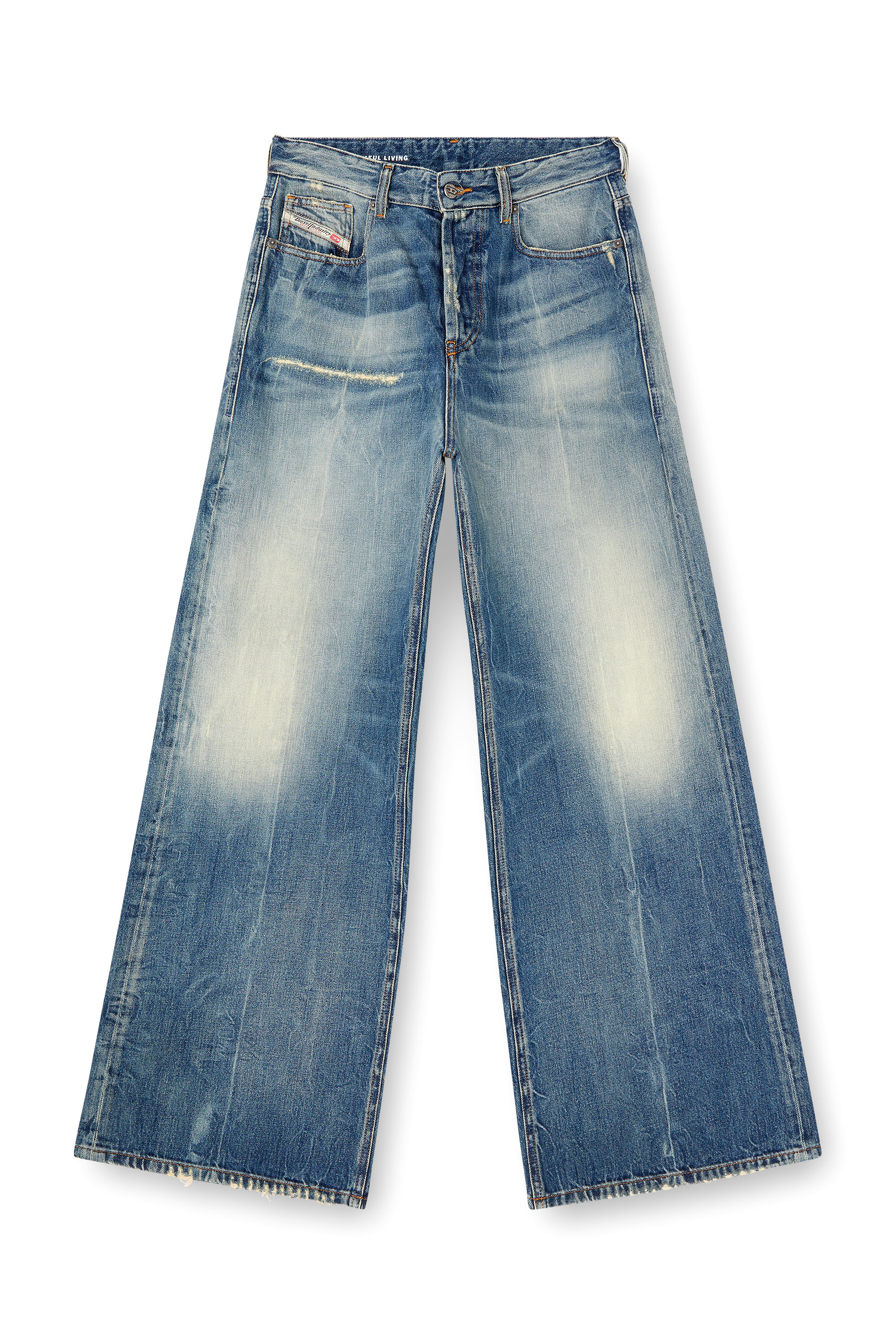 Diesel - Relaxed Jeans 1996 D-Sire 09L47 Mujer, Azul medio - 2