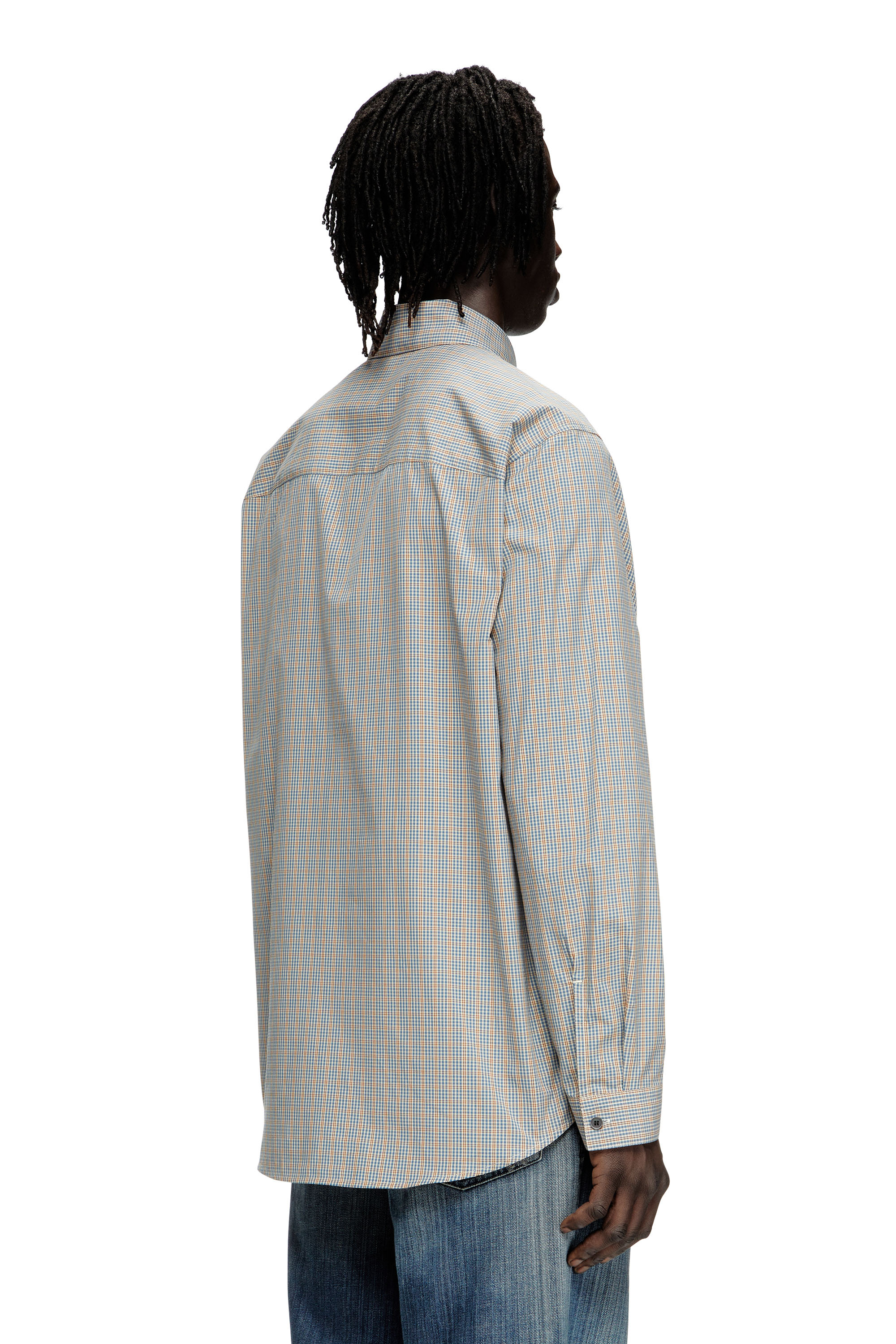 Diesel - S-SIMPLY-DLBV, Camisa cuadros con bordado oval D Hombre in Multicolor - 4