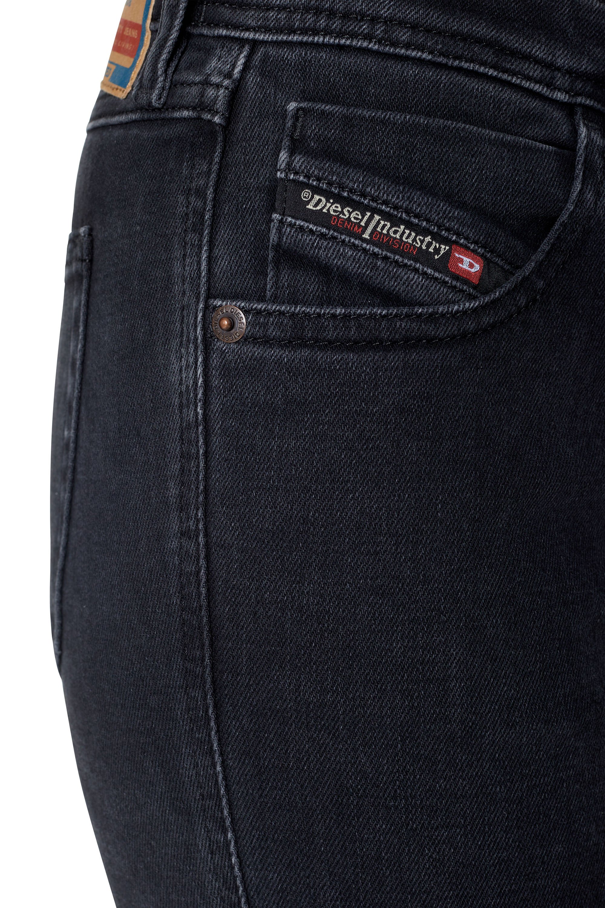 Diesel - Skinny Jeans 2015 Babhila Z870G, Negro/Gris oscuro - Image 3