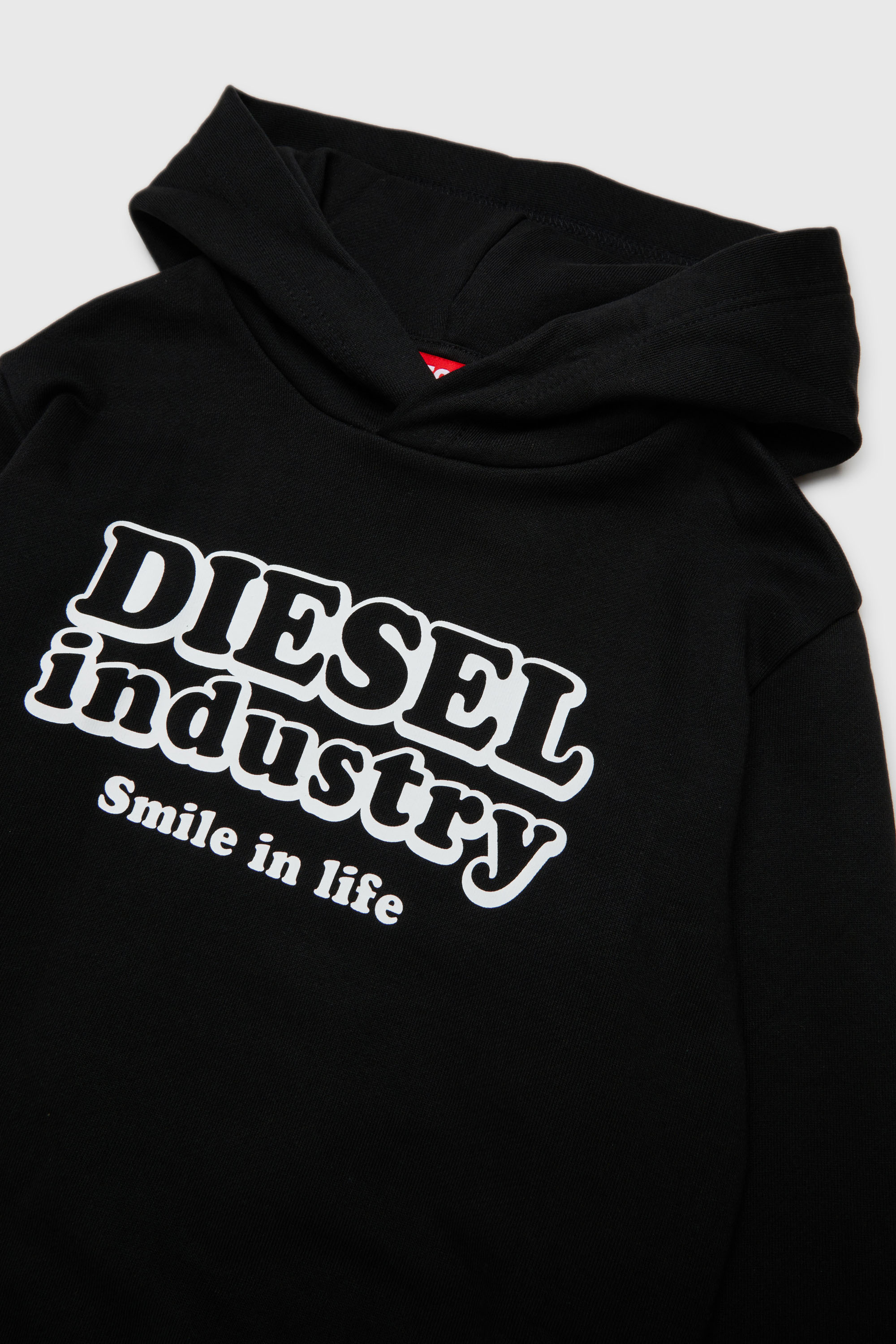Diesel - SLODIMHOOD OVER, Sudadera con estampado Diesel Industry Hombre in Negro - 3
