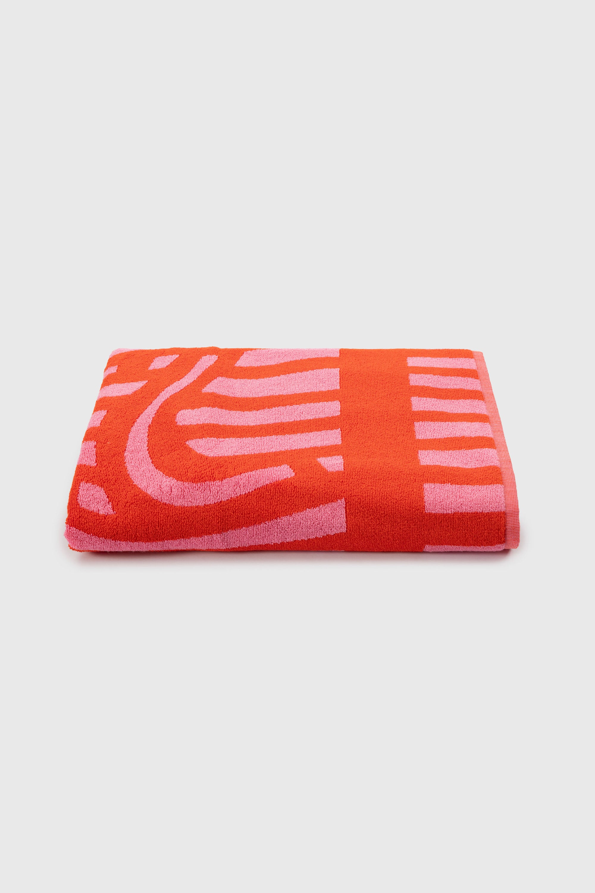 Diesel - 1018163  STRIPES PINK/RED TOWEL, Toalla de rizo 100x180 cm Unisex in Rojo - 5