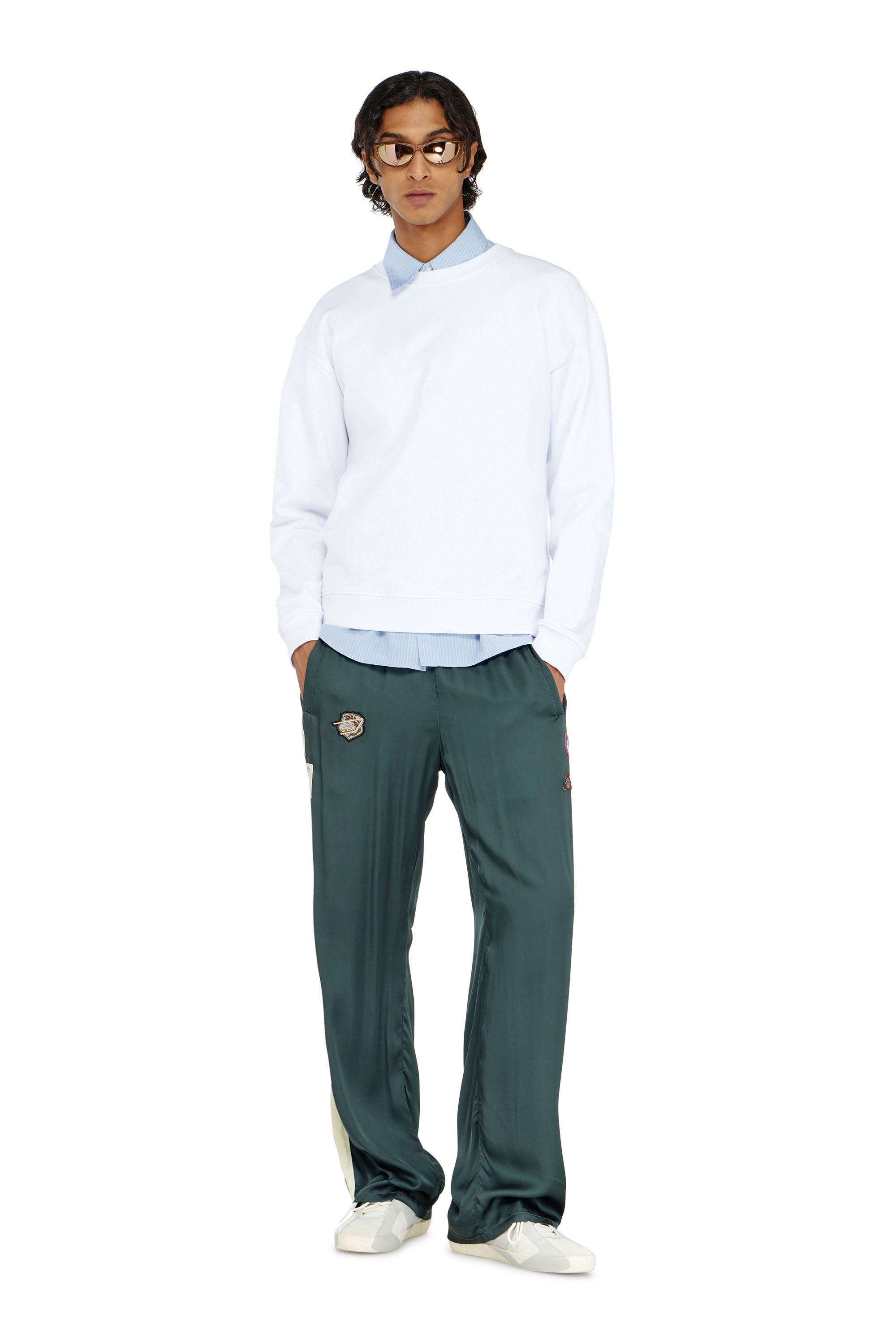 Diesel - S-NORM-AA5, Sudadera de algod&oacute;n con microbordado de logo Hombre in ToBeDefined - 2