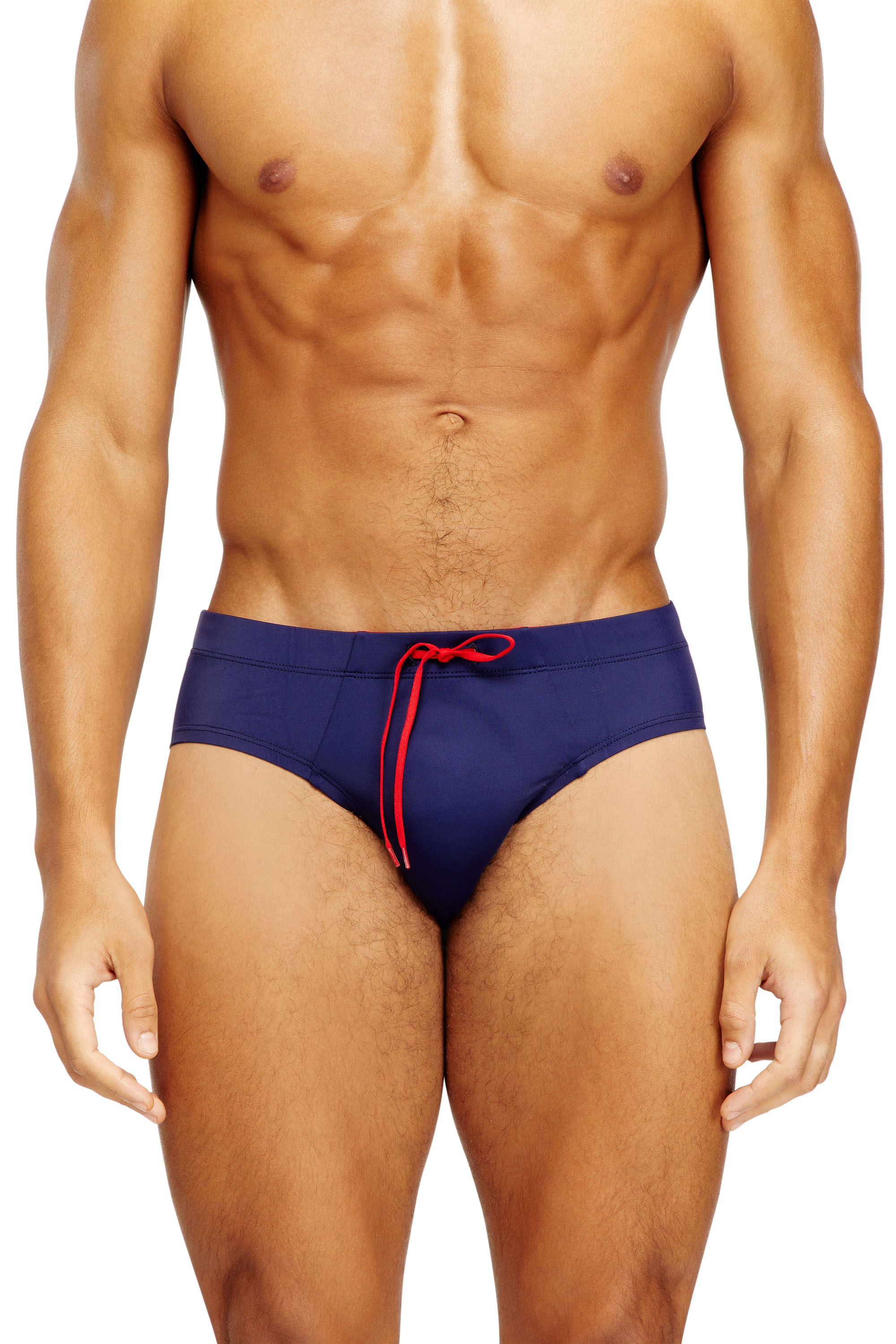 Diesel - ALFIE-D-CORE, Bañador de lycra con logotipo en la espalda Hombre in Azul marino - 2