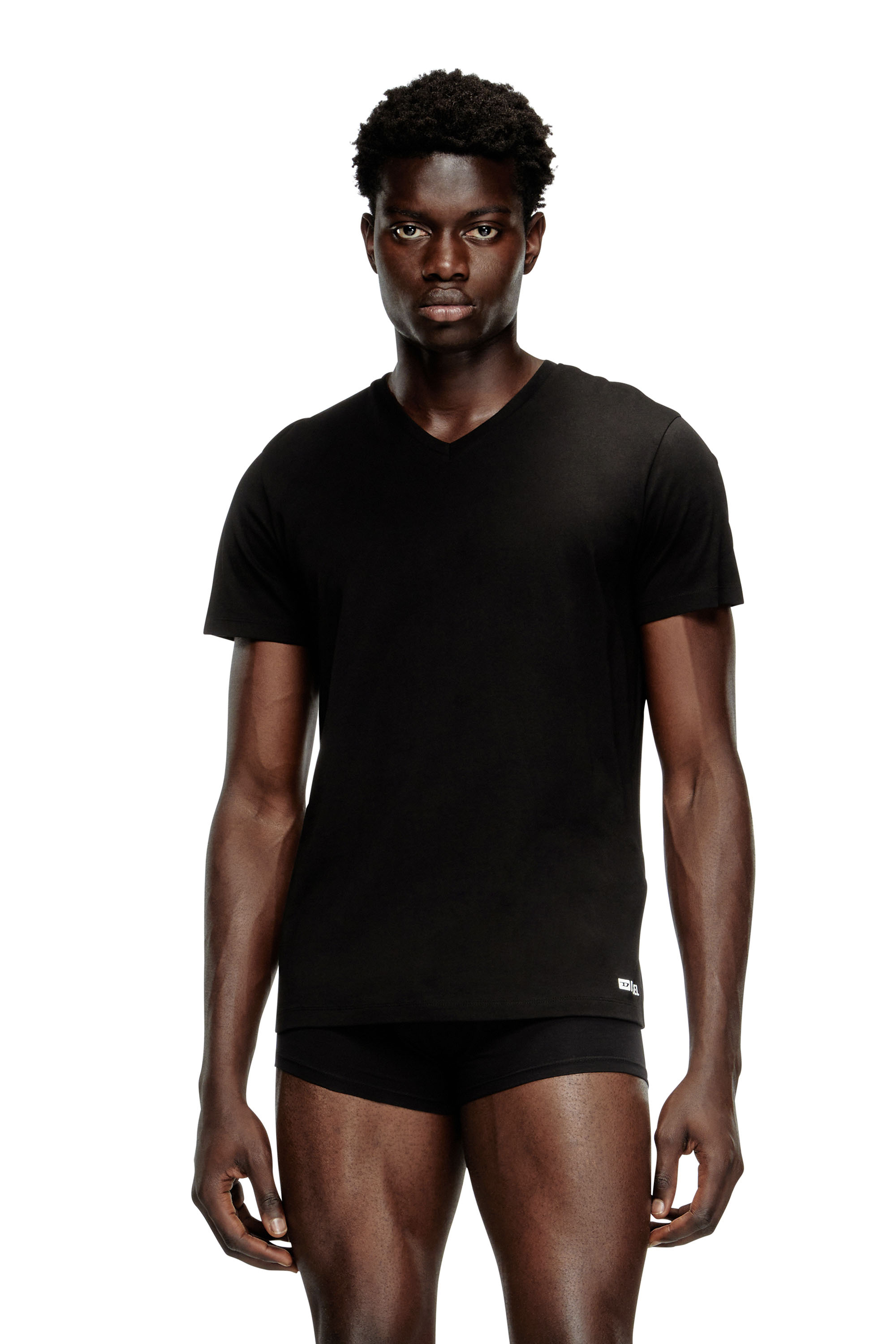 Diesel - MICHAEL-D-BOX-3PACK, Lote de tres camisetas con cuello de pico Hombre in Negro - 3