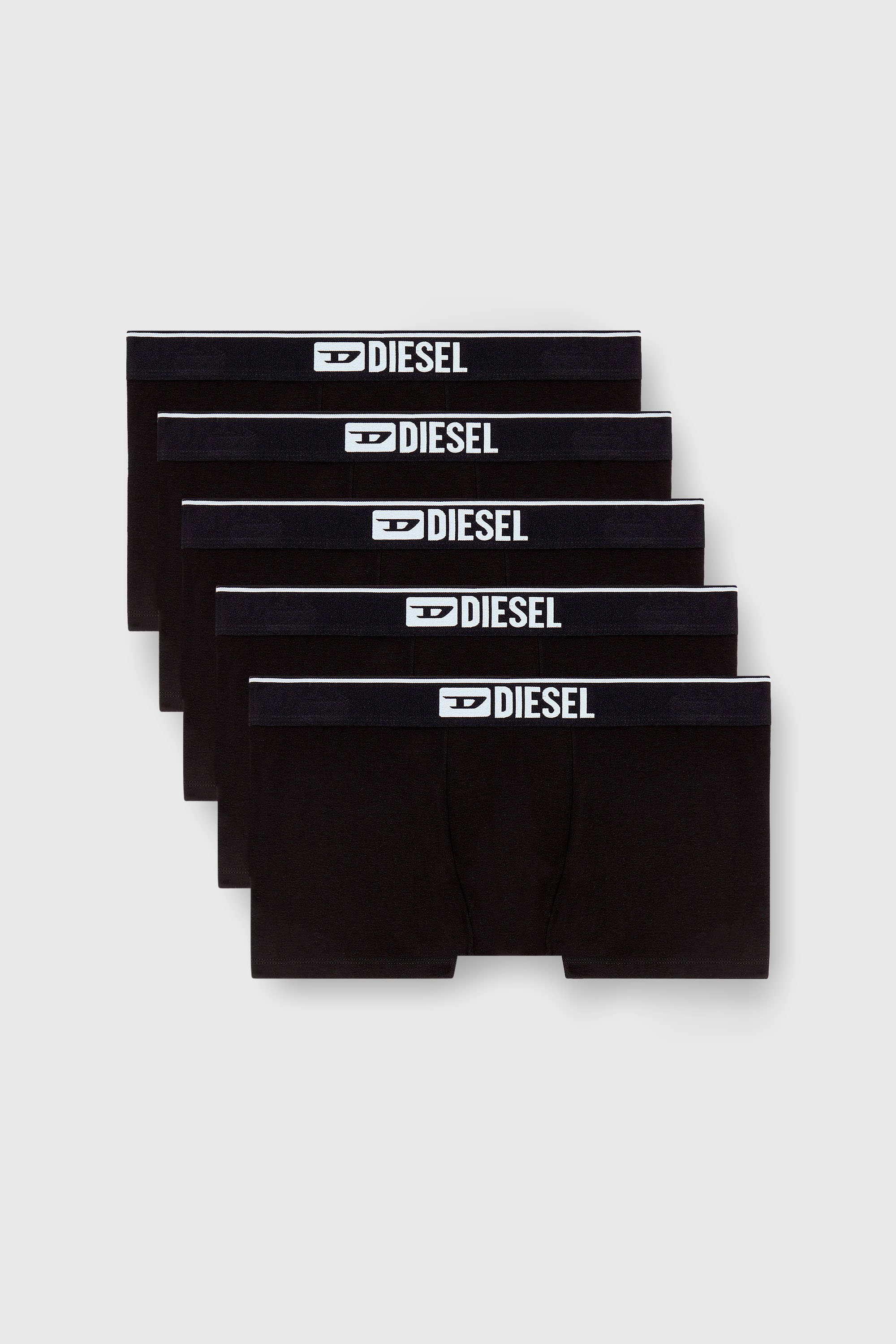 Diesel - UMBX-DAMIENFIVEPACK, Paquete de cinco b&oacute;xers ajustados lisos Hombre in Negro - 1