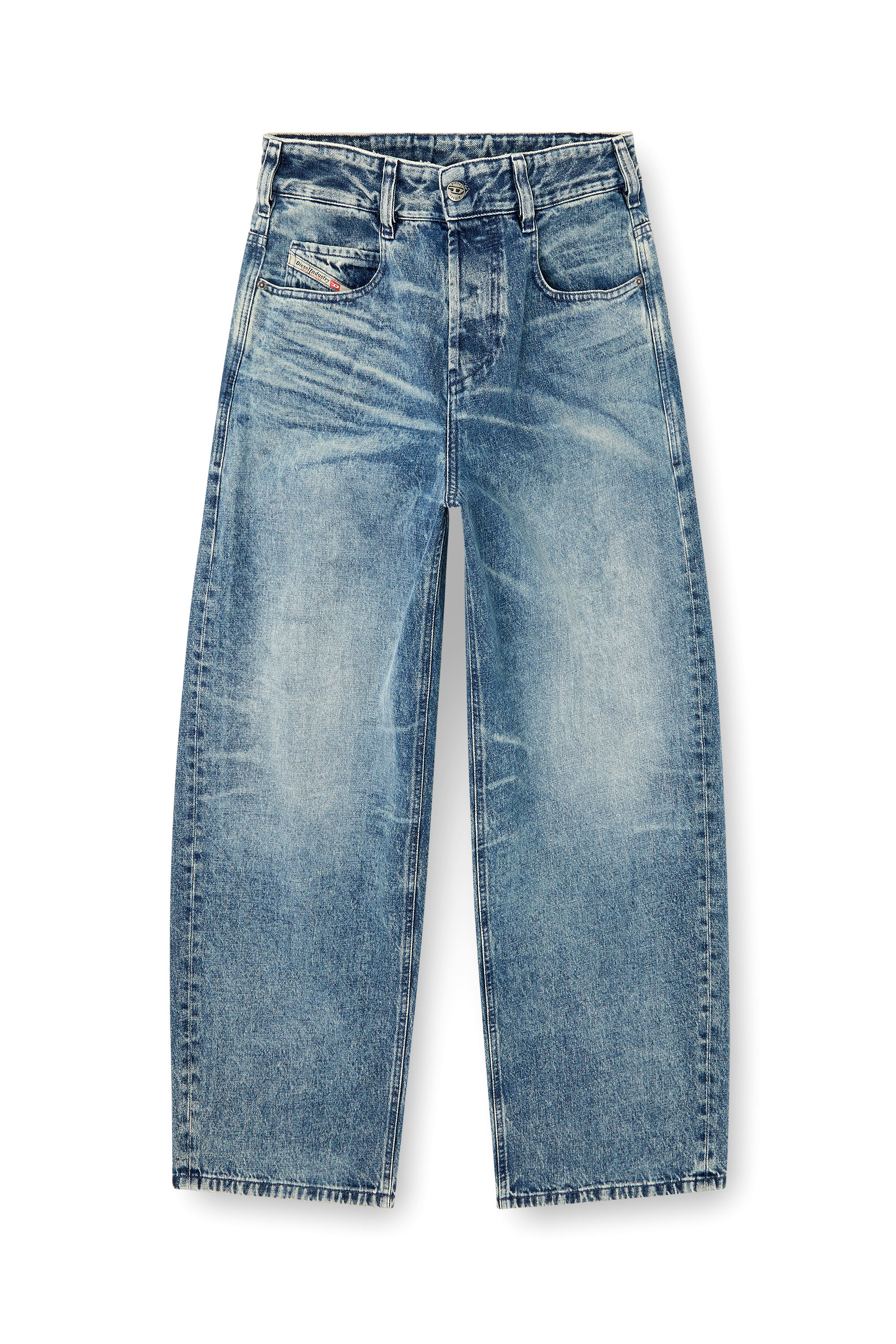 Diesel - Relaxed Jeans 1997 D-Enim 007DA Unisex, Azul Claro - 3