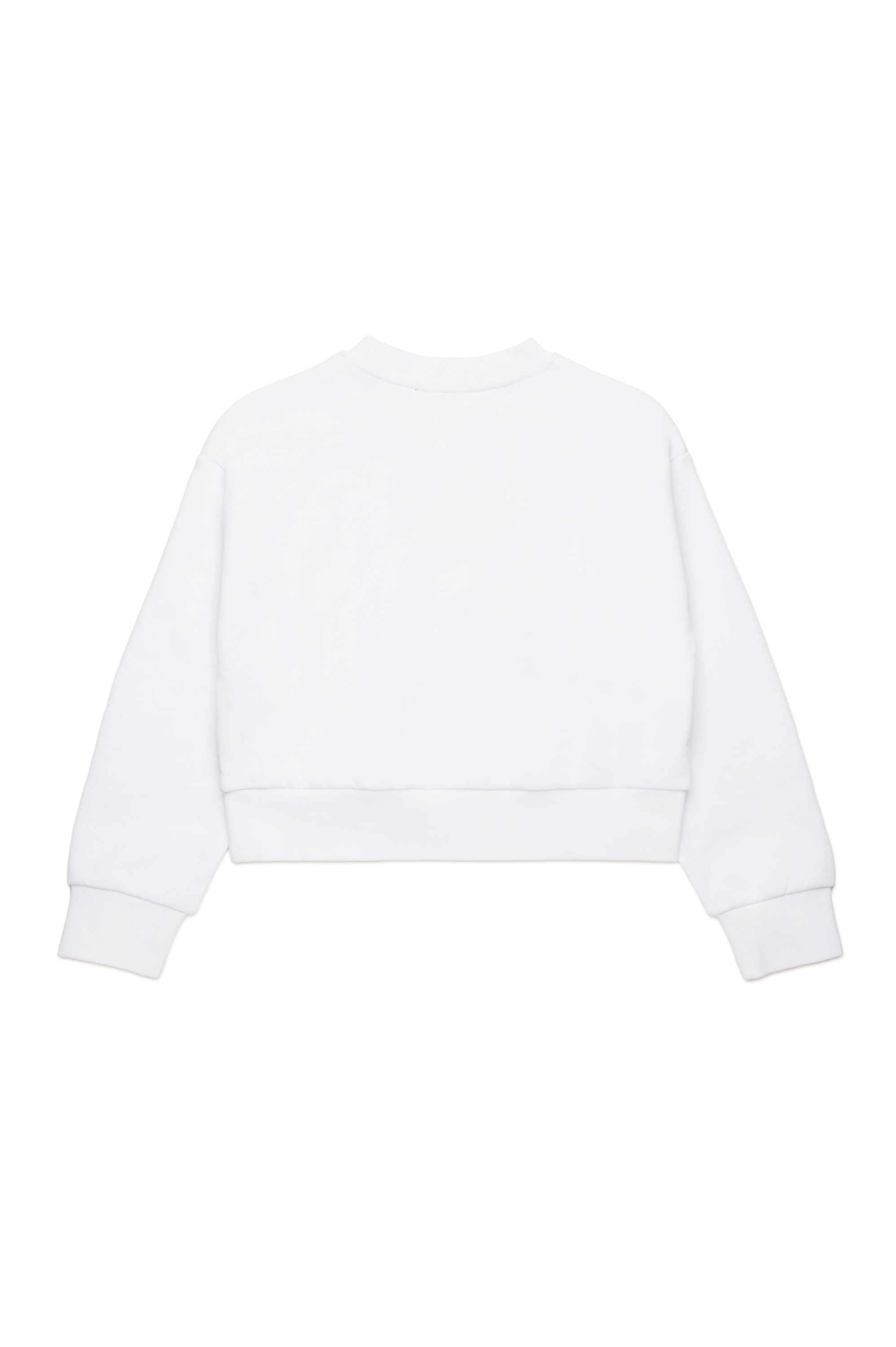 Diesel - STRASLIUM, Sudadera con recorte Oval D Mujer in Blanco - 2