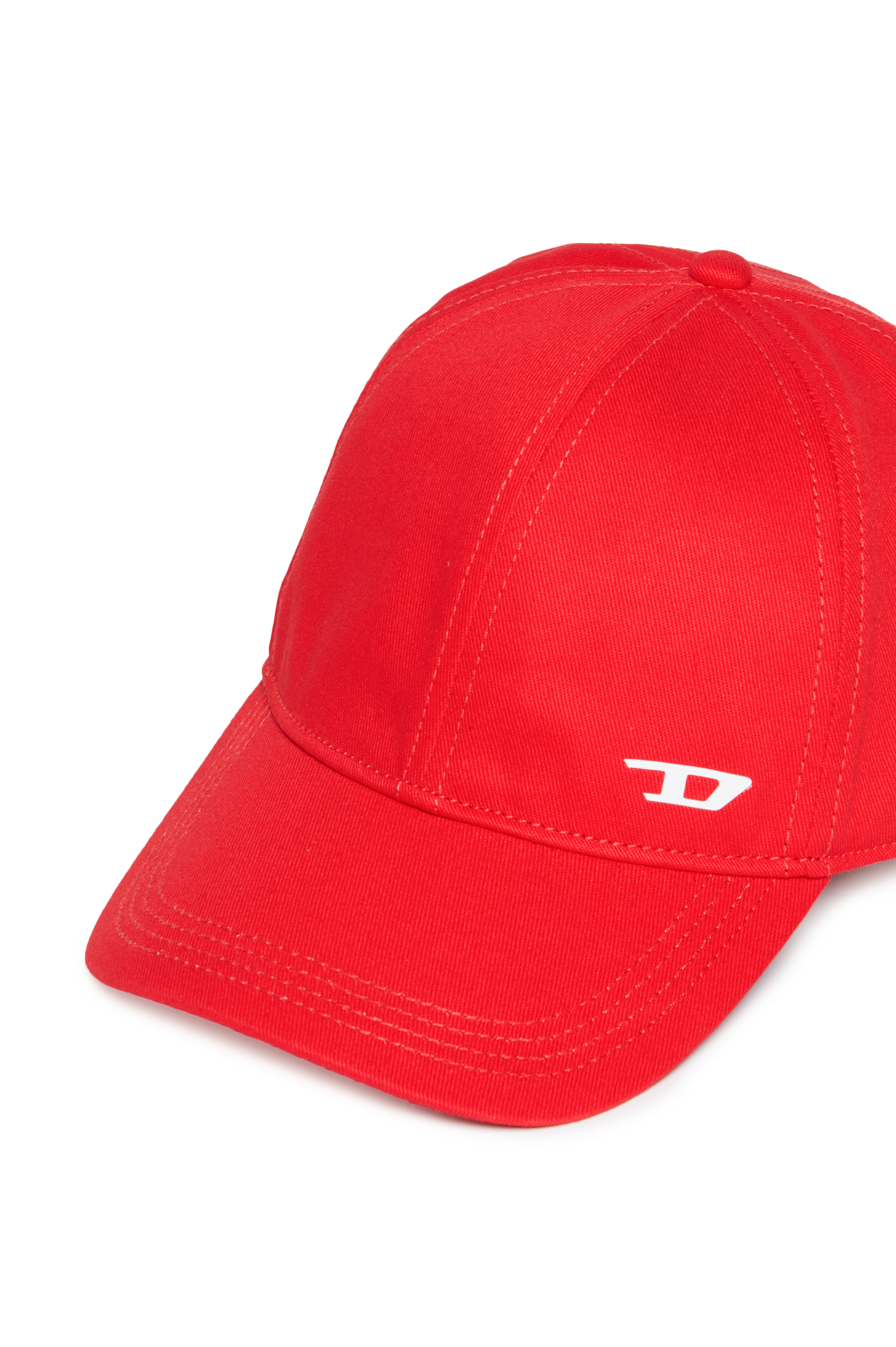 Diesel - FENSID, Gorra de béisbol con logotipo de la letra D Hombre in Rojo - 3