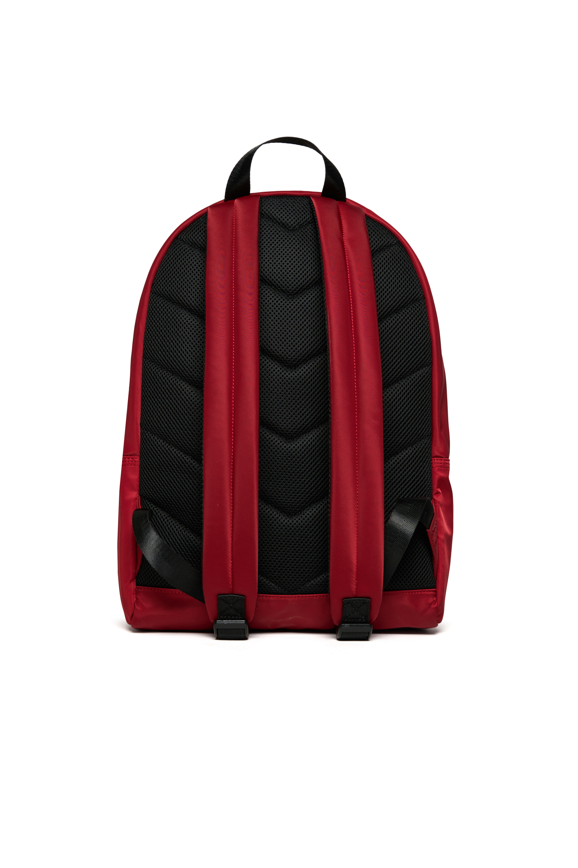 Diesel - WOVAL, Mochila de nailon con Oval D en relieve Unisex in Rojo - 2