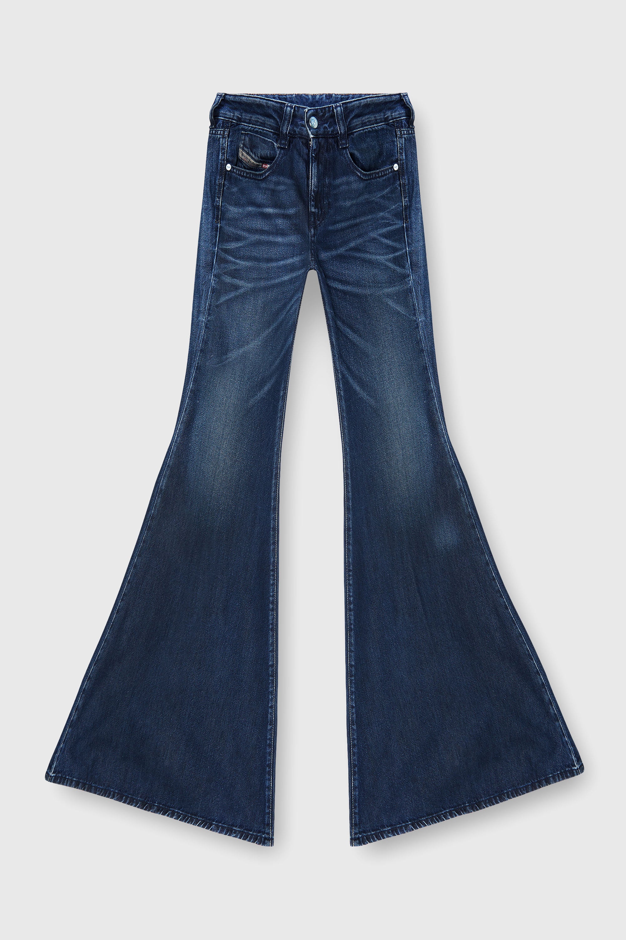 Diesel - Flare Jeans 1970 D-Bleess 09N21 Mujer, Azul Oscuro - 2