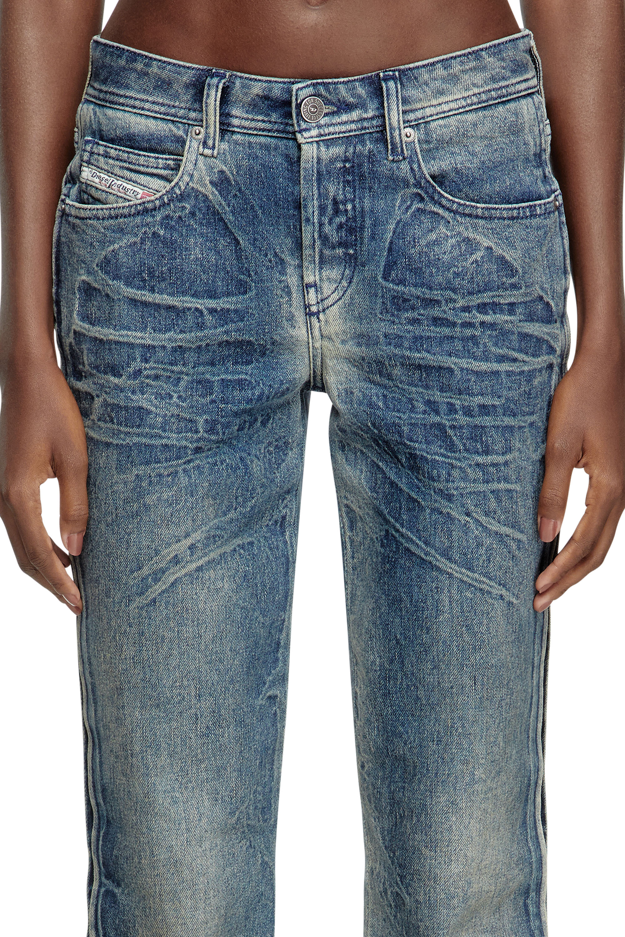 Diesel - Regular Jeans D-Noli 007BG Mujer, Azul Oscuro - 5