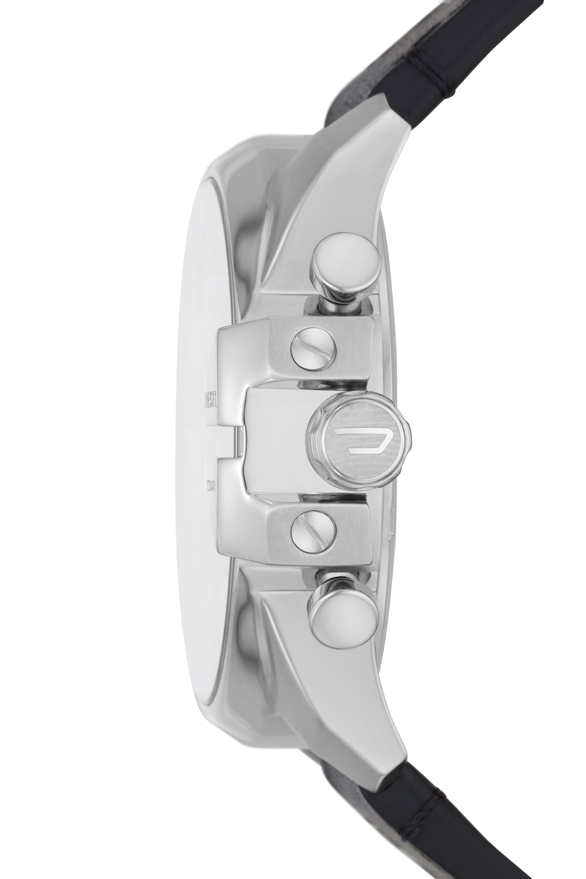 Diesel - DZ4592, Reloj Baby Chief con correa de denim negro y cuero Hombre in Multicolor - 3