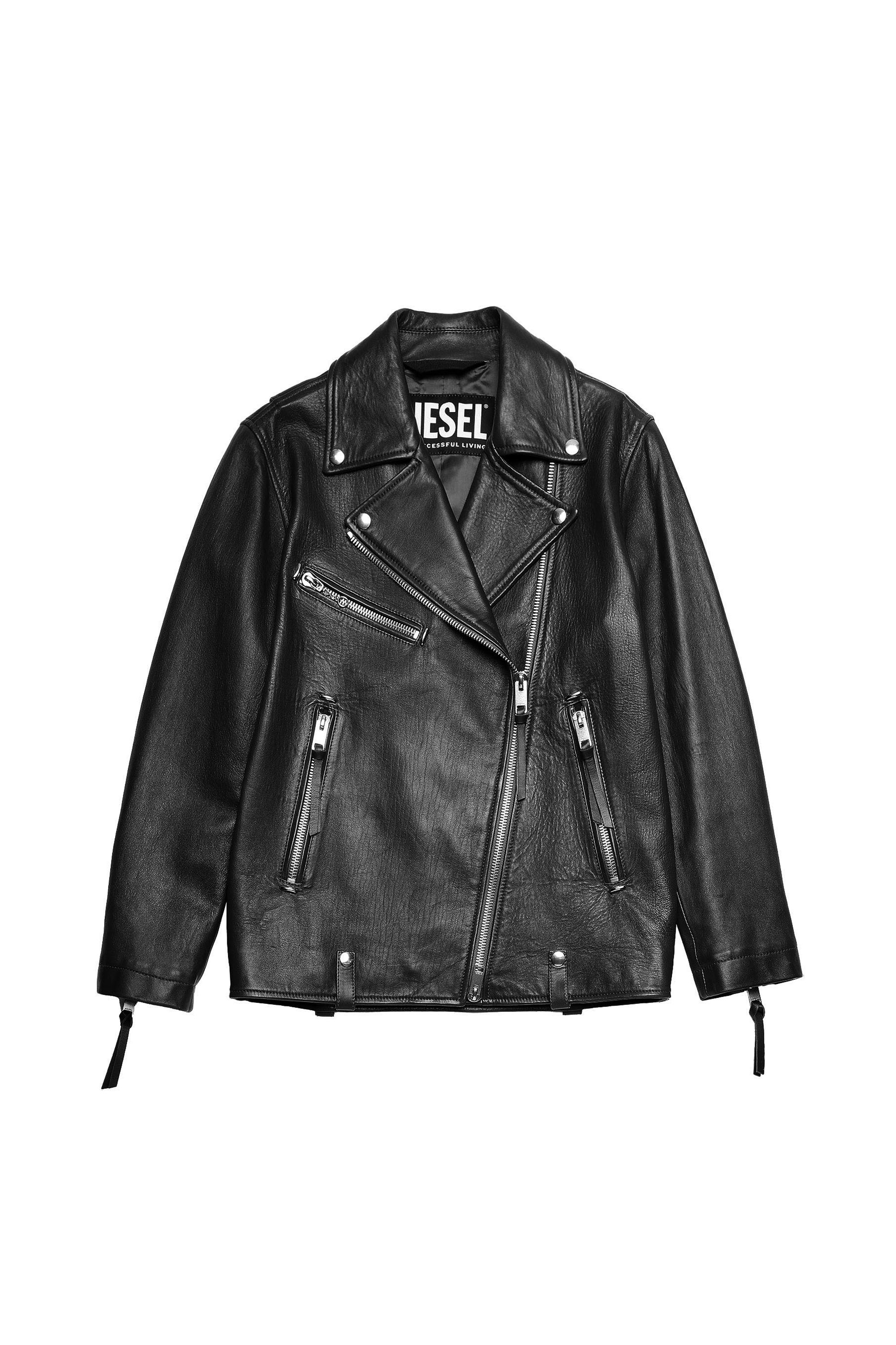 L-EDMEA-A, Negro - Chaquetas de piel