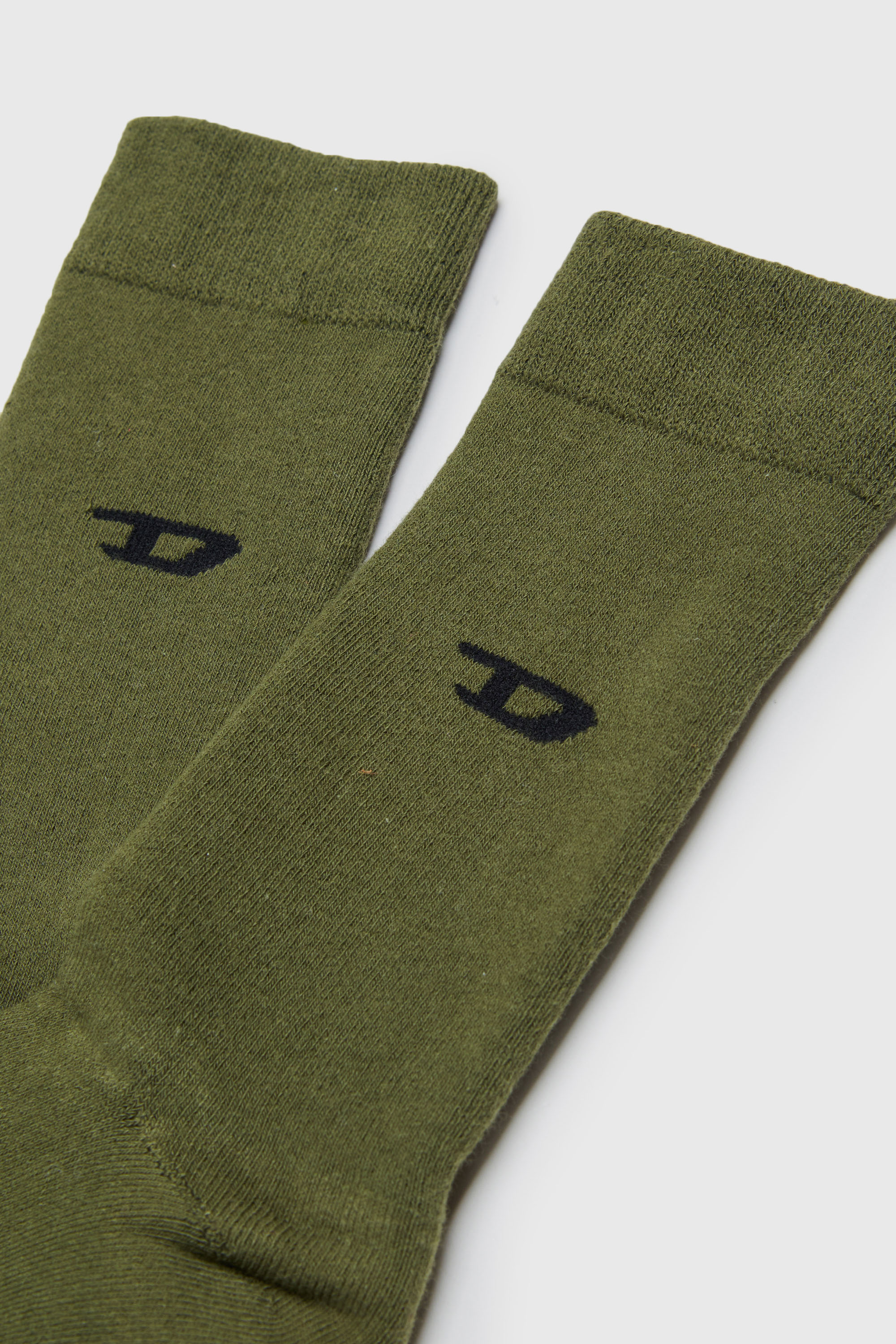 Diesel - ZSENDYBIPACK, Calcetines de algod&oacute;n en pack de dos con detalles de logotipo Hombre in Multicolor - 2
