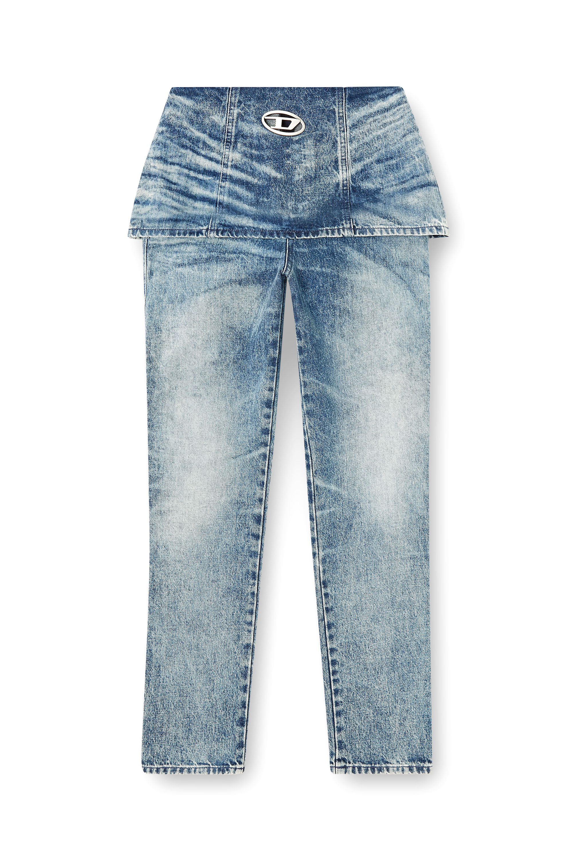 Diesel - Slim Jeans D-Hourjian 007DA Mujer, Azul Claro - 3