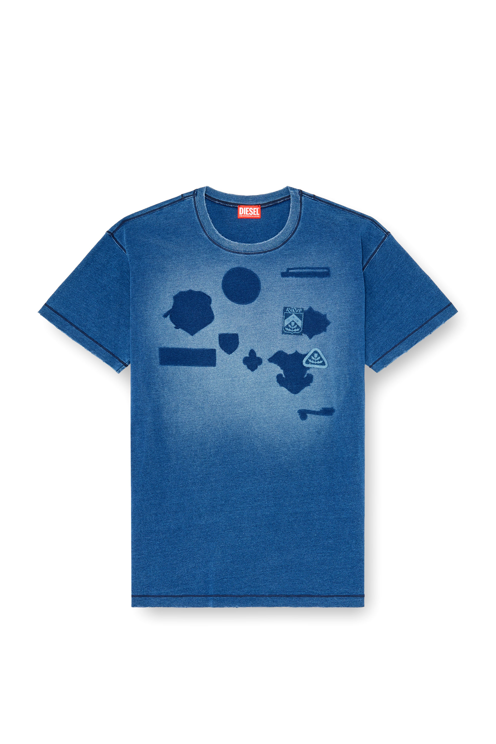 Diesel - T-NOX, Camiseta con parches efecto sombra Hombre in ToBeDefined - 3