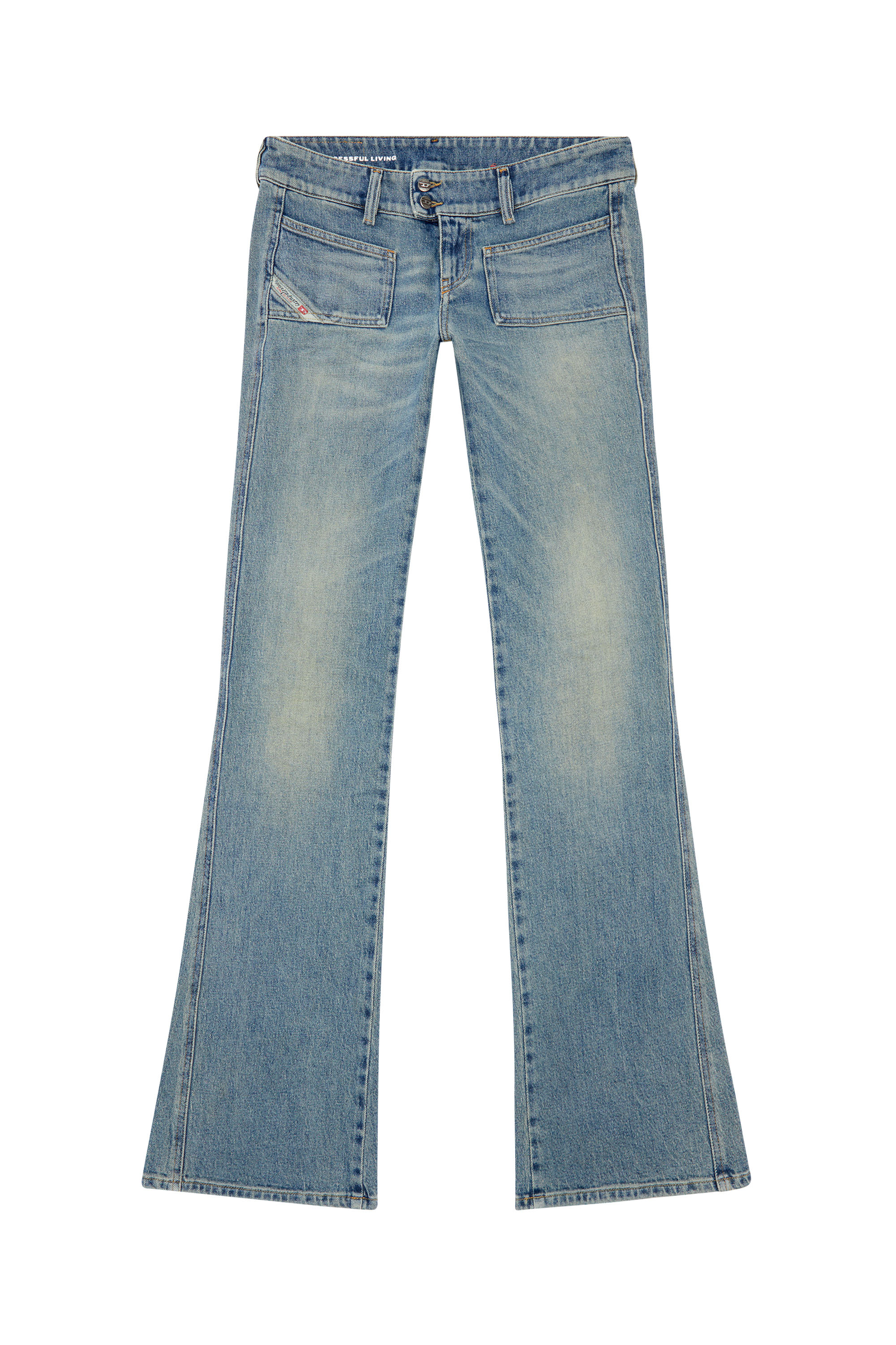 Diesel - Bootcut and Flare Jeans D-Hush 09J55, Azul Claro - Image 5