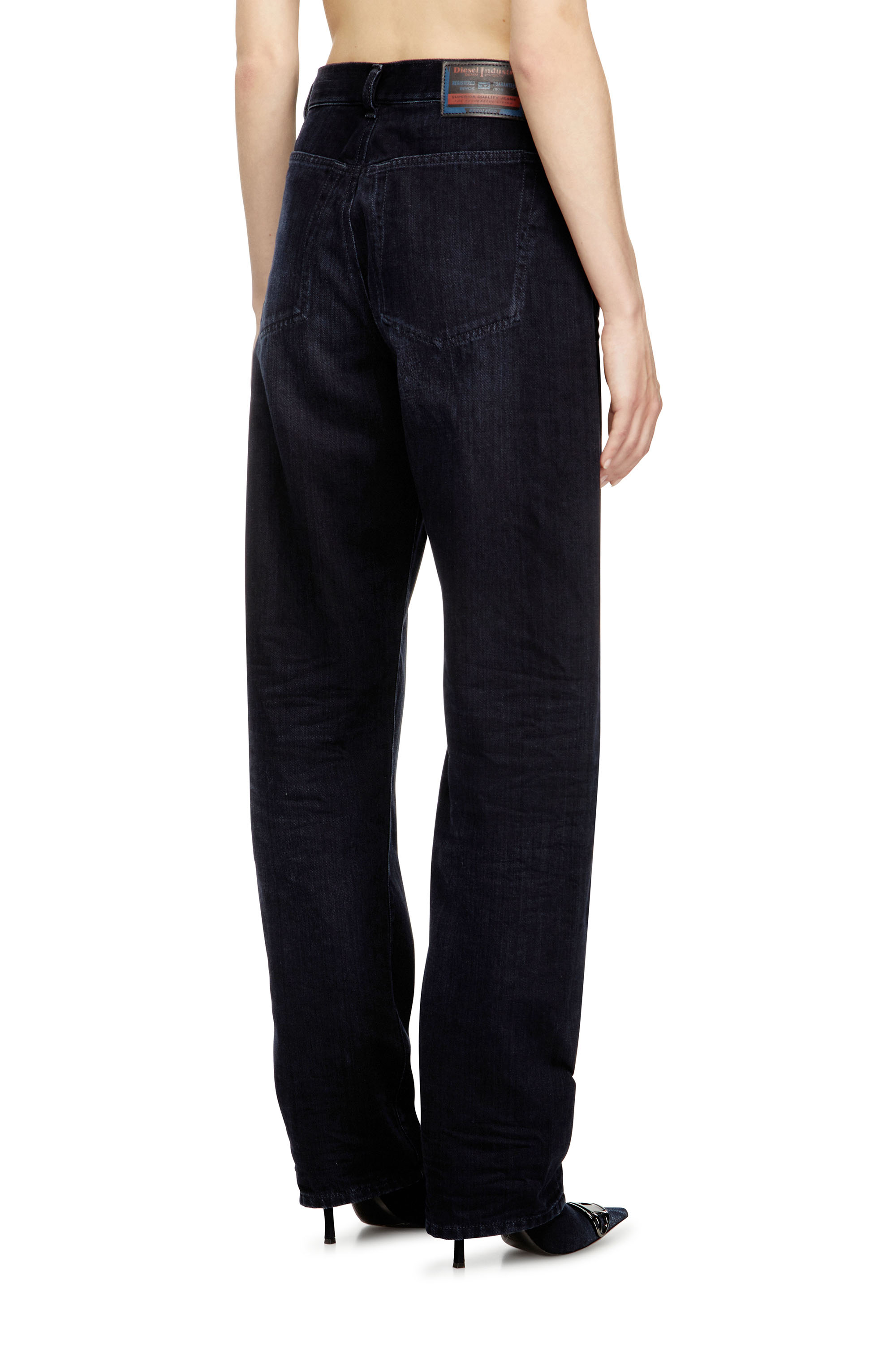 Diesel - Relaxed Jeans 1974 D-Ellz 09L54 Mujer, Azul Oscuro - 3
