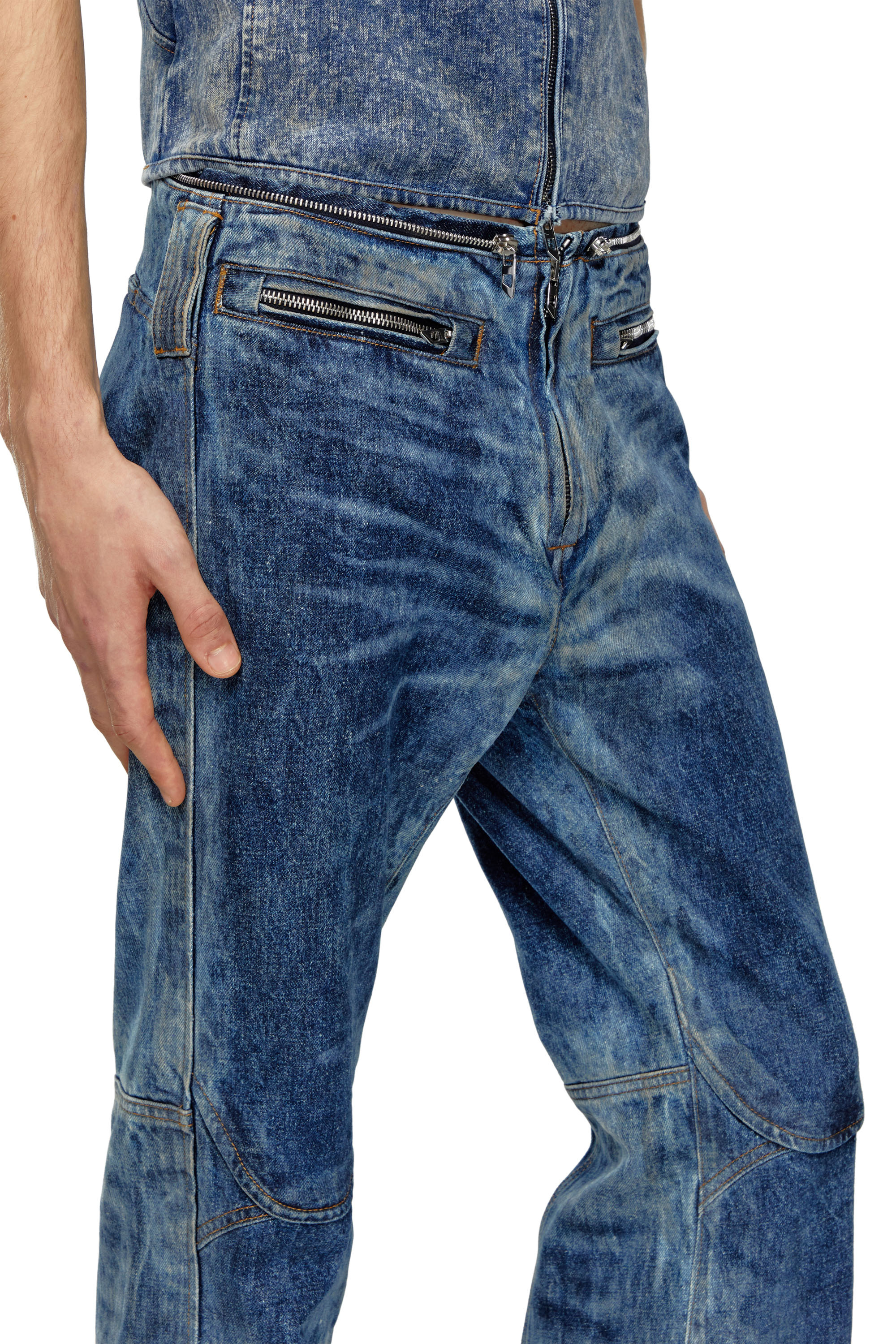 Diesel - Straight Jeans D-Gen 0PGAX, Hombre Straight Jeans - D-Gen in Azul marino - Image 4