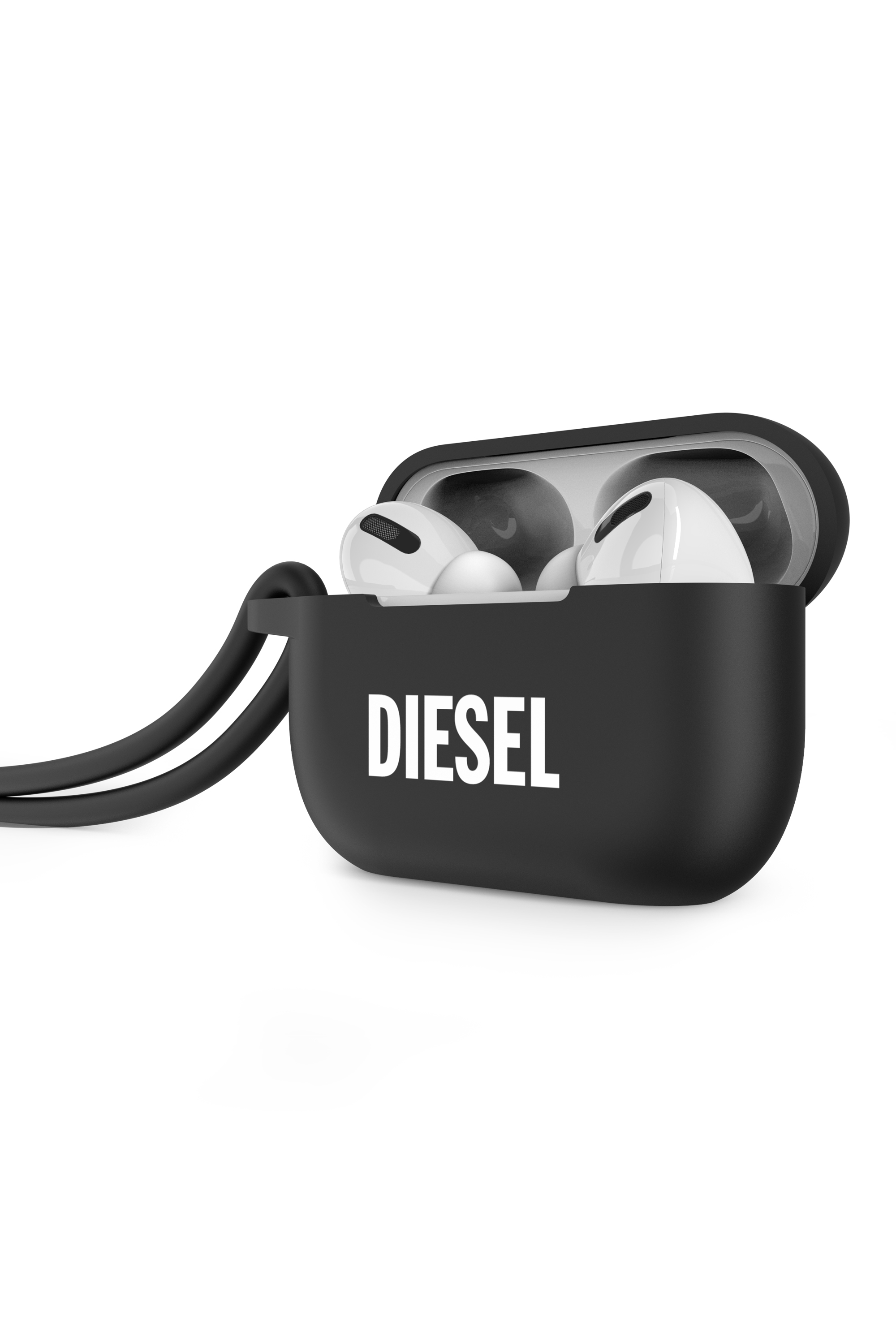 Diesel - 49863 AIRPOD CASE, Estuche de silicona por Airpods Pro Unisex in Negro - 3
