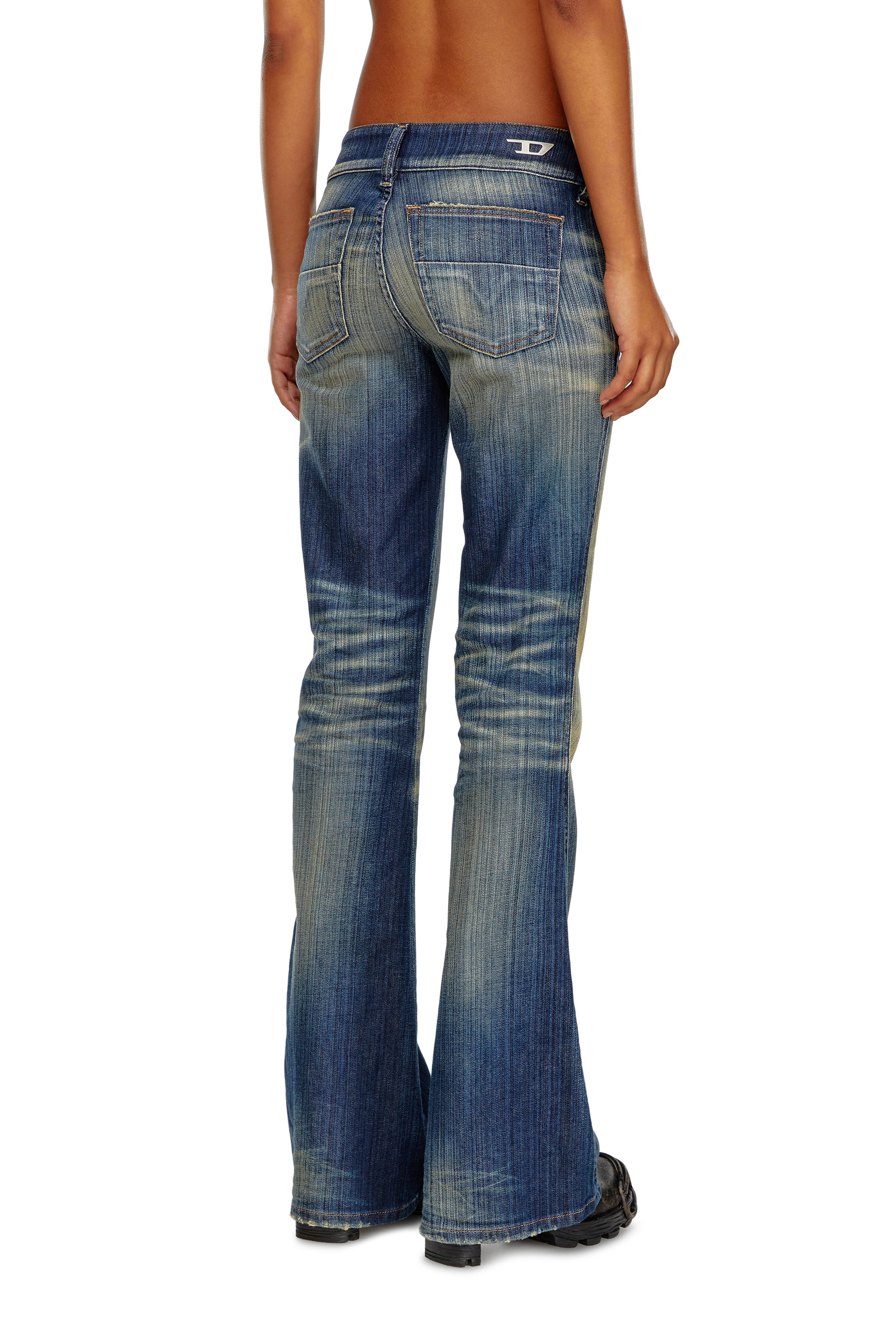 Diesel - Bootcut and Flare Jeans D-Hush 09J46, Azul Oscuro - Image 4