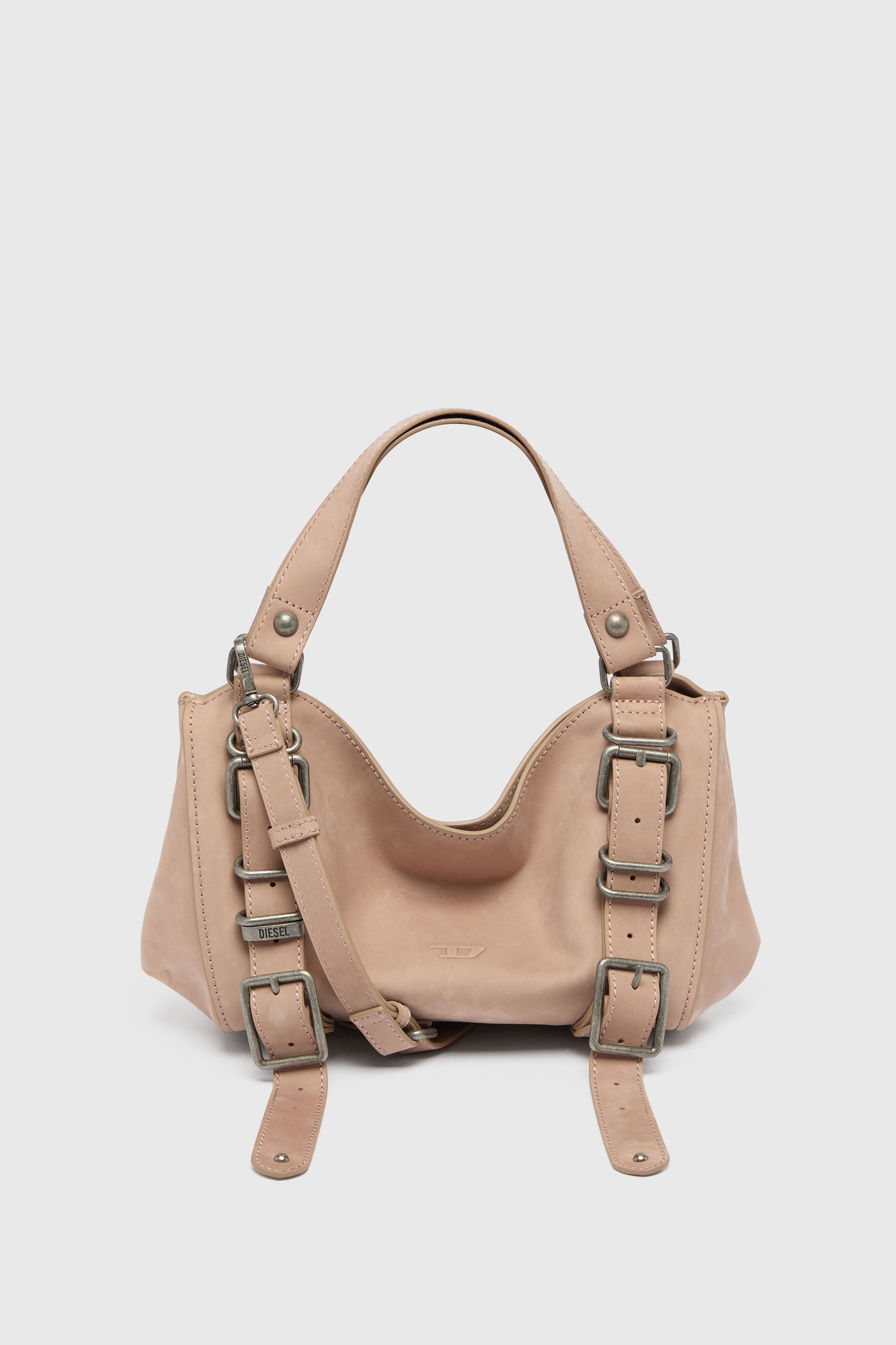 Diesel - D-ONE TOPHANDLE S, D-One-Bolso small con asa superior de piel tratada Mujer in Rosa - 1