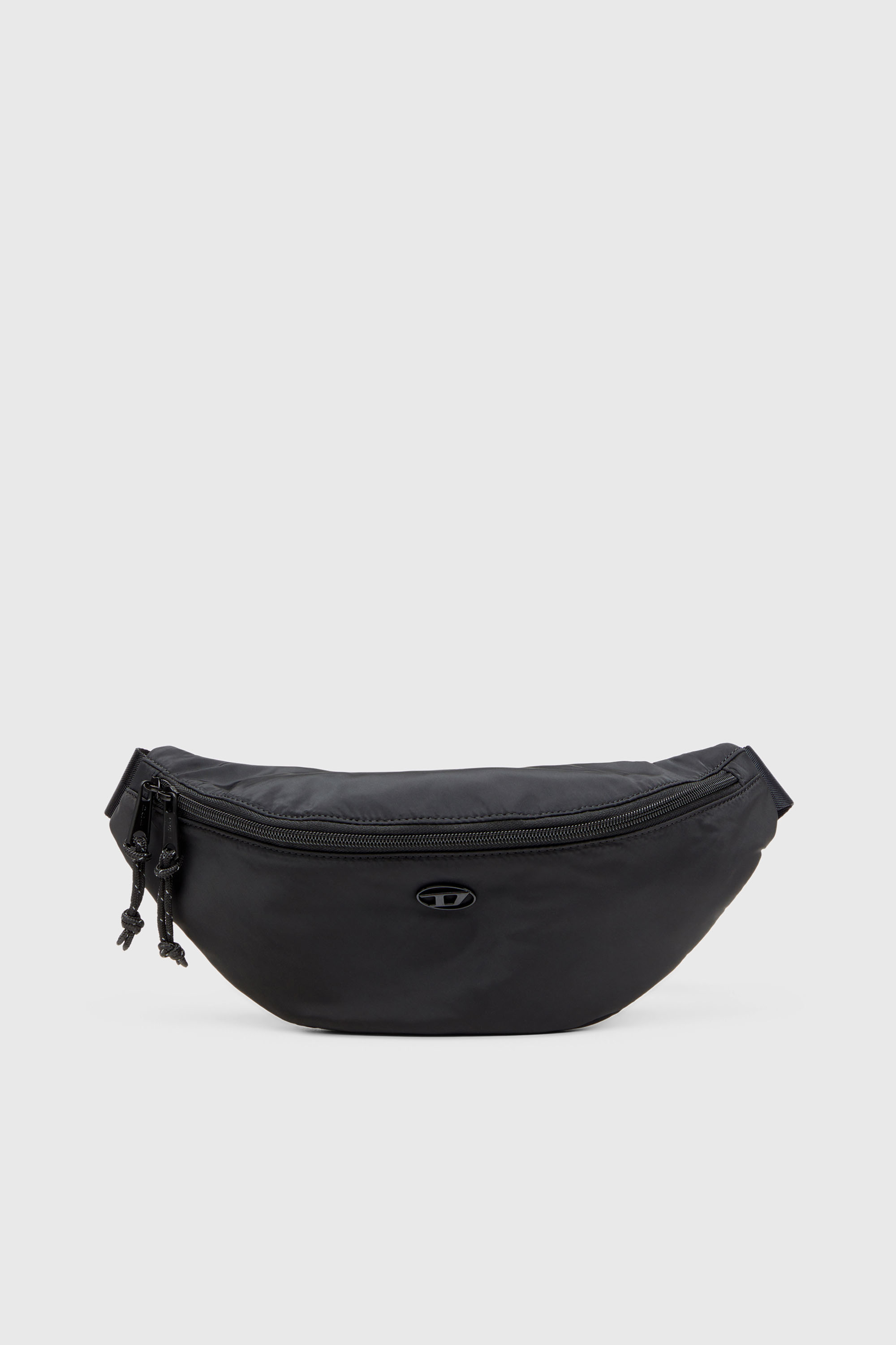Diesel - D-PACK BELTBAG X, D-Pack-Ri&ntilde;onera de tejido con un toque de sat&eacute;n Hombre in Negro - 1