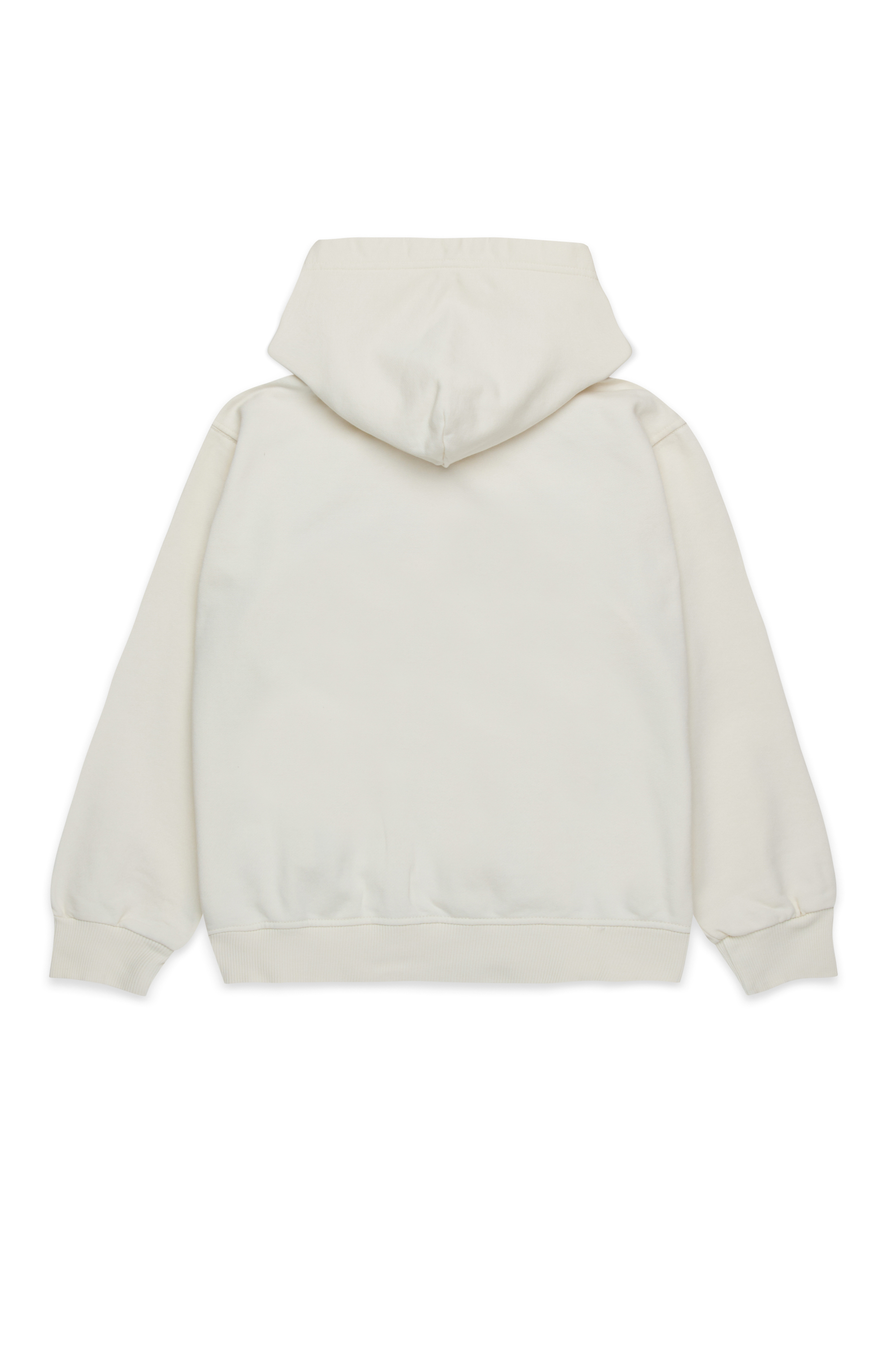 Diesel - SGINNHOODL5 OVER, Sudadera con capucha con logotipo manchado Hombre in Blanco - 2