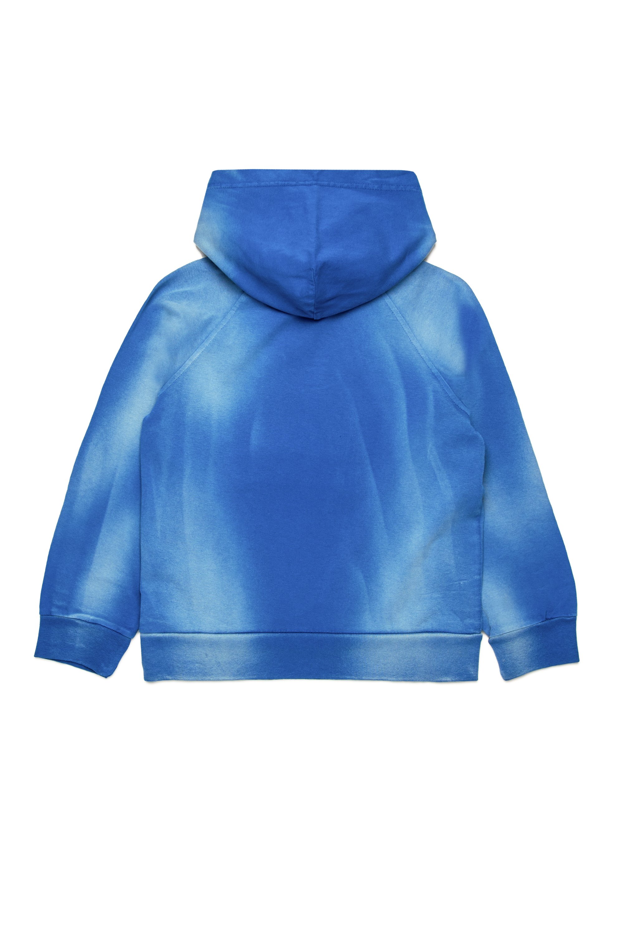 Diesel - SROXTHOOD, Sudadera con capucha con efecto solarizado Hombre in Azul marino - 2