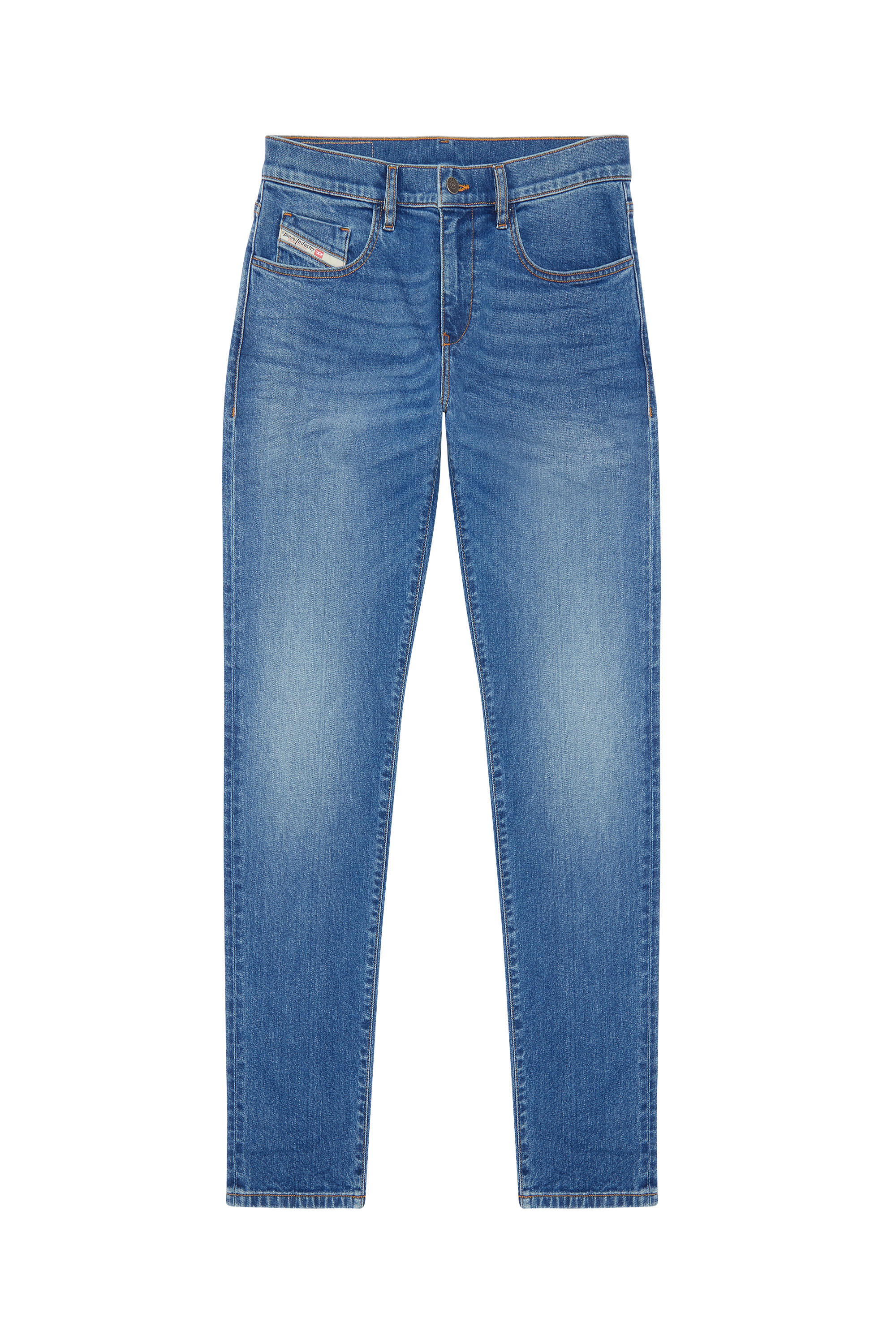 Diesel - 2019 D-Strukt 0ENAT Slim Jeans, Azul medio - Image 5