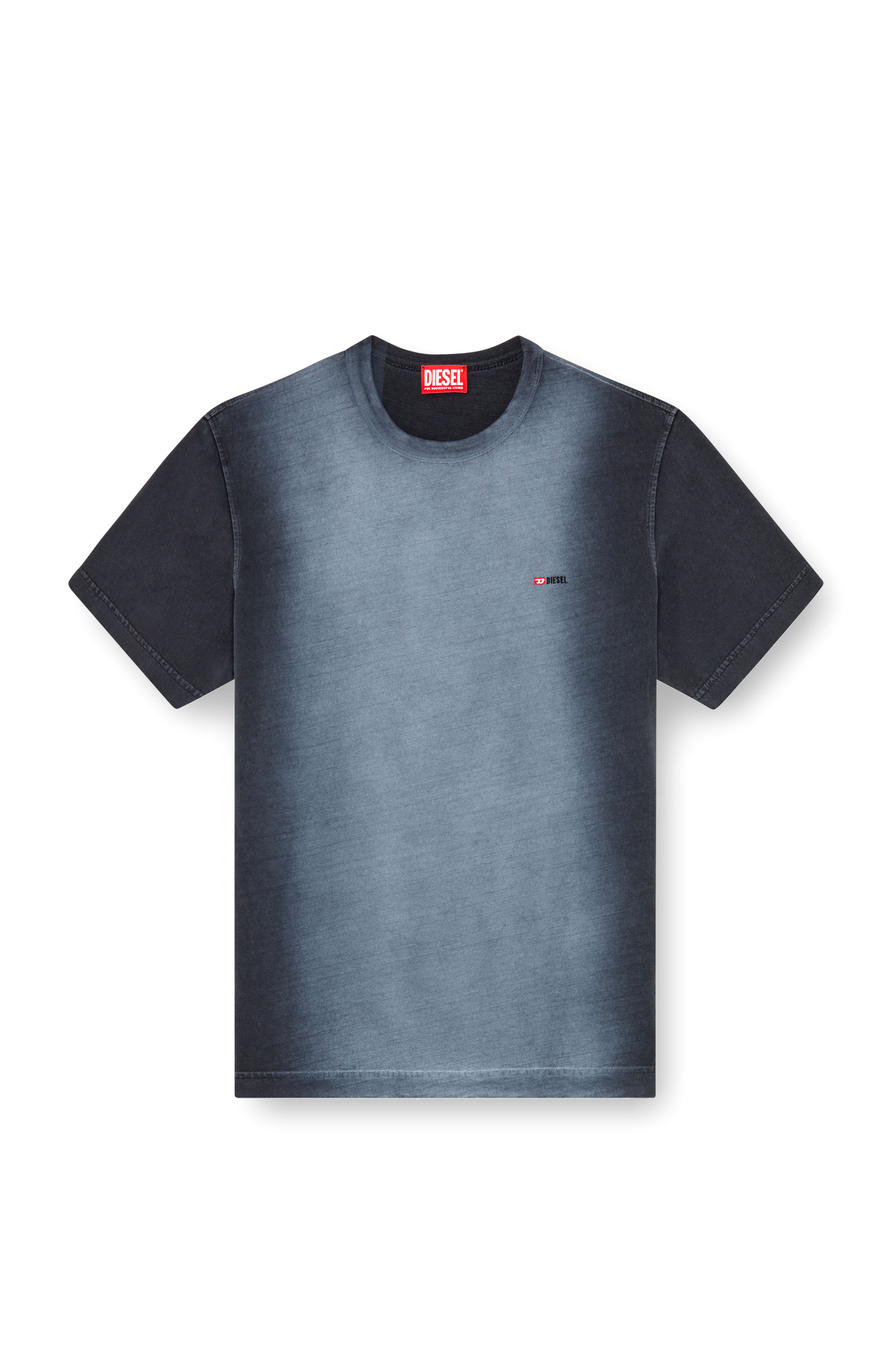 Diesel - T-ADJUST-Q2, Hombre Camiseta en tejido de algodón rociado in Negro - Image 3